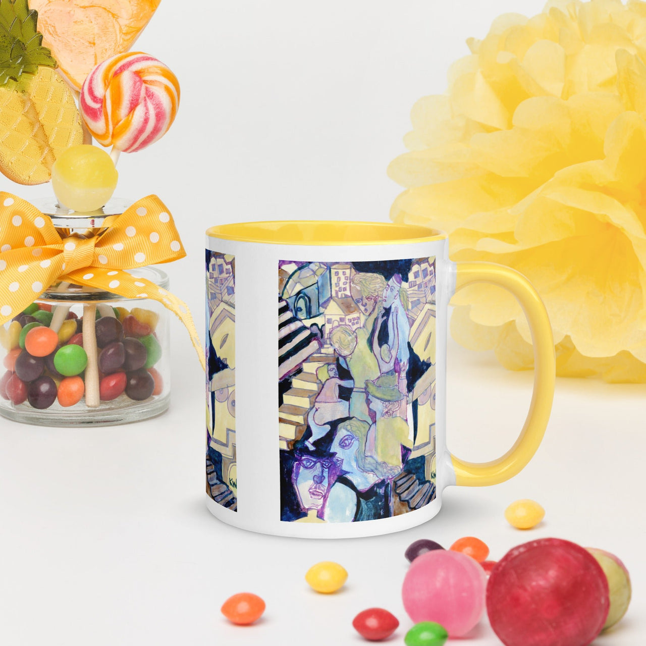 KW Gallery: Color Burst Mug 16 ☕🌈 - Winter Sunshine Marketplace