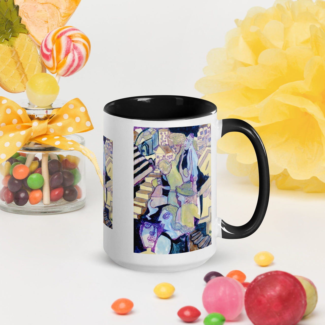 KW Gallery: Color Burst Mug 16 ☕🌈 - Winter Sunshine Marketplace