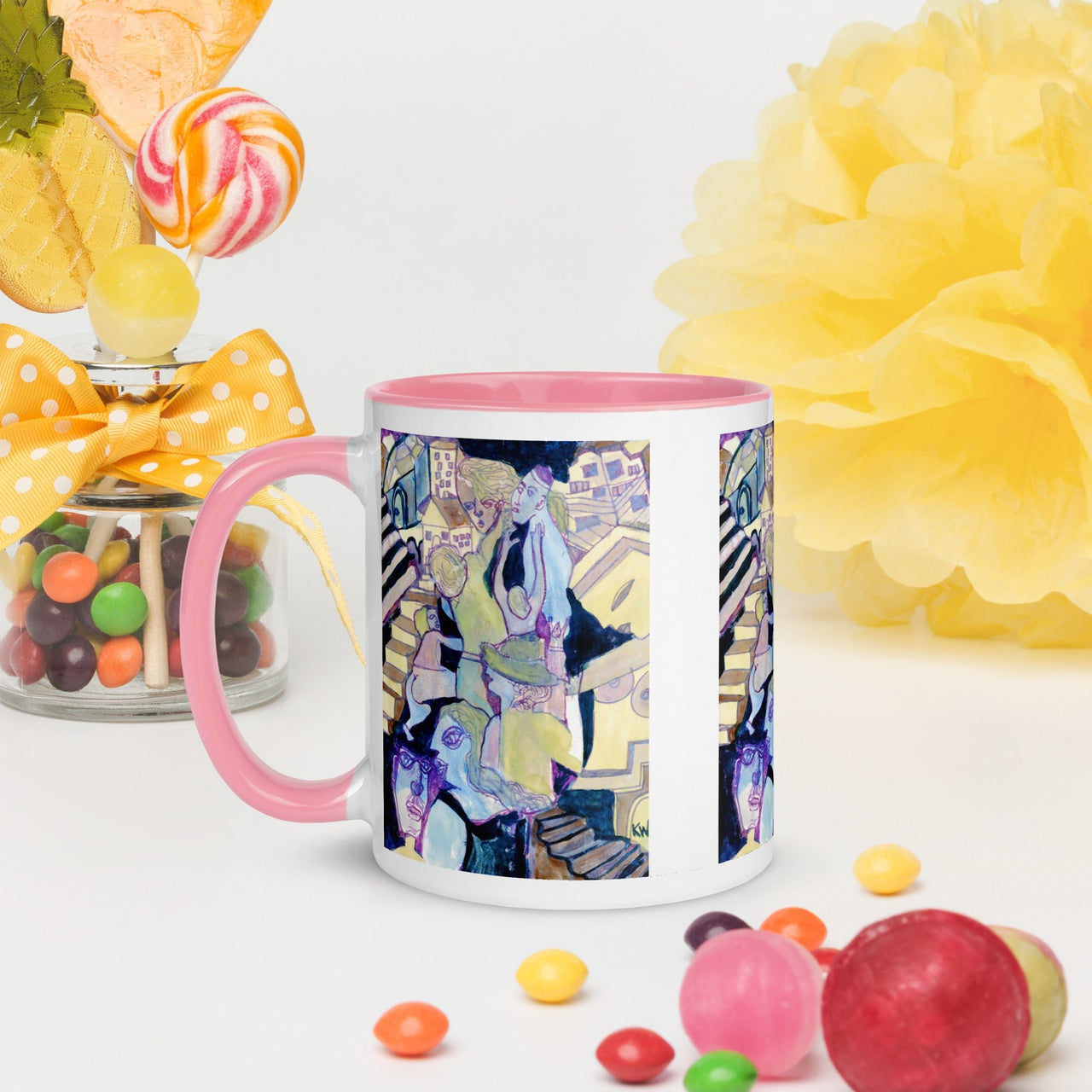 KW Gallery: Color Burst Mug 16 ☕🌈 - Winter Sunshine Marketplace