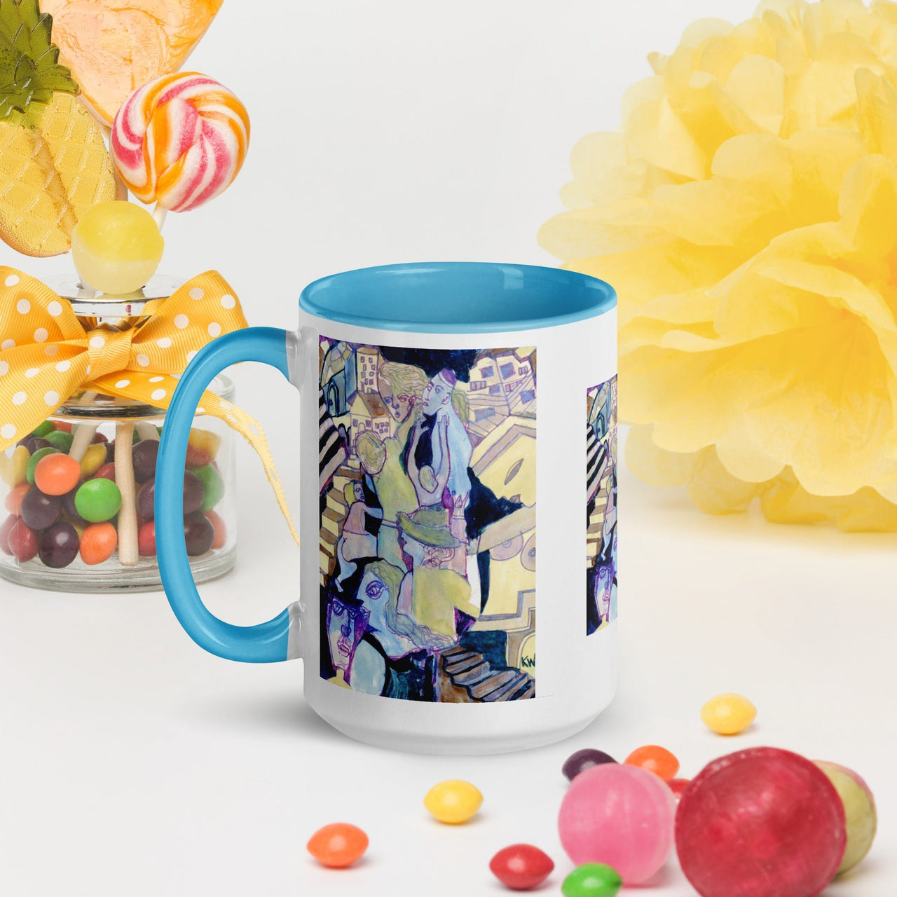 KW Gallery: Color Burst Mug 16 ☕🌈 - Winter Sunshine Marketplace