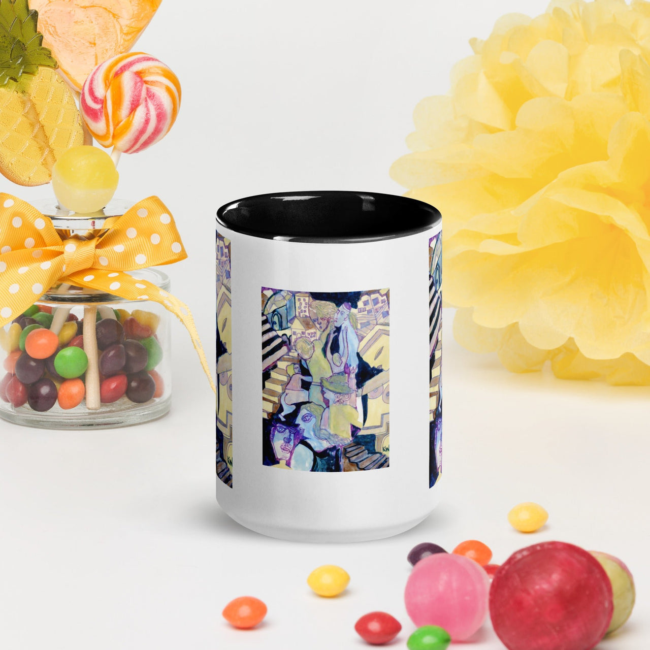 KW Gallery: Color Burst Mug 16 ☕🌈 - Winter Sunshine Marketplace