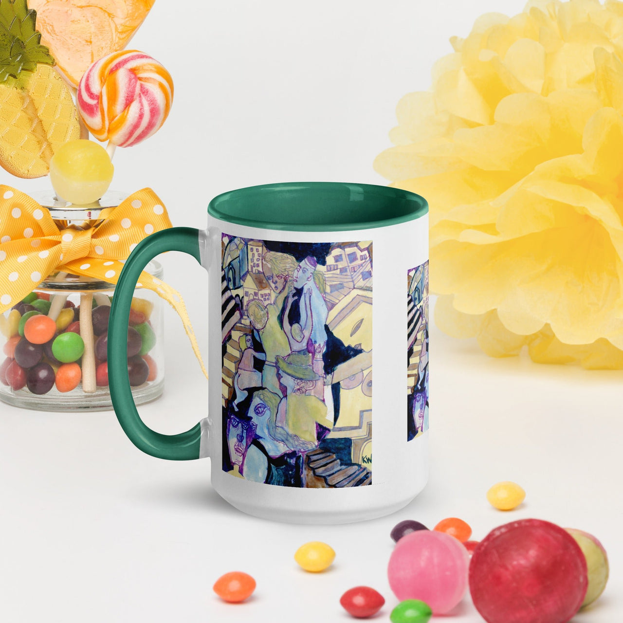 KW Gallery: Color Burst Mug 16 ☕🌈 - Winter Sunshine Marketplace