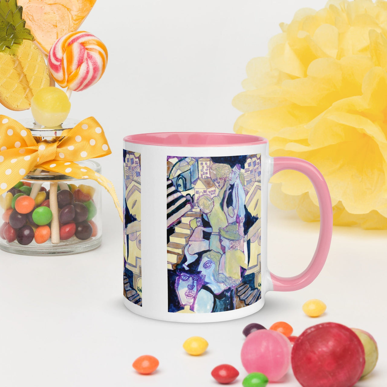 KW Gallery: Color Burst Mug 16 ☕🌈 - Winter Sunshine Marketplace