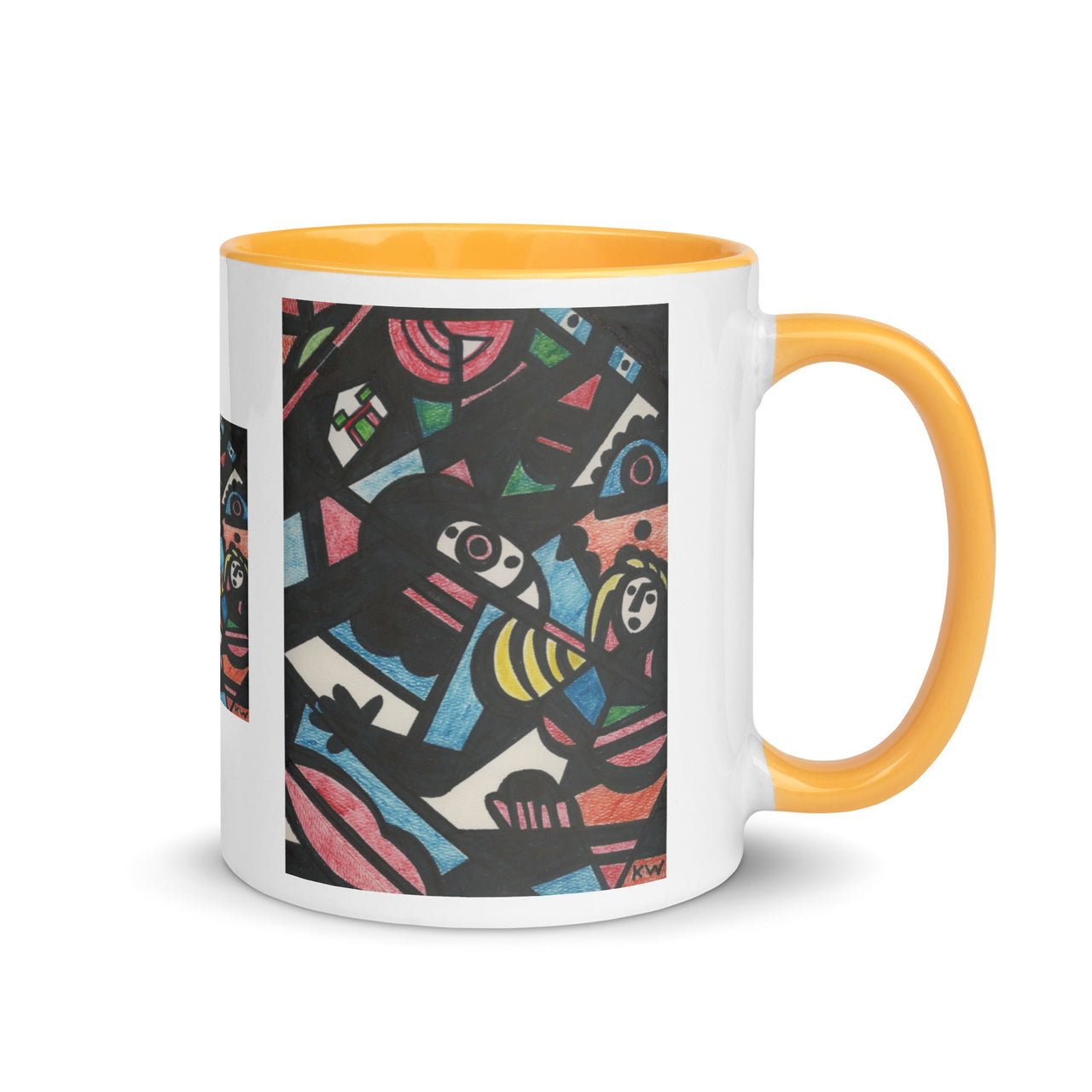 KW Gallery: Color Burst Mug 32 ☕🌈 - Winter Sunshine Marketplace