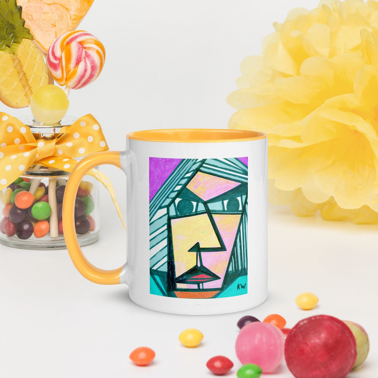 KW Gallery: Color Burst Mug 34 ☕🌈 - Winter Sunshine Marketplace