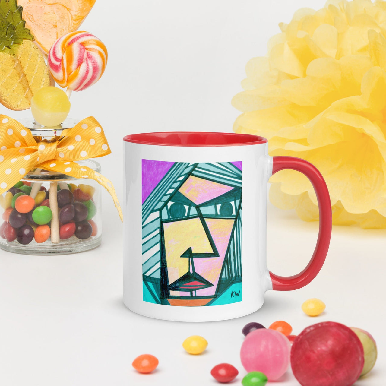KW Gallery: Color Burst Mug 34 ☕🌈 - Winter Sunshine Marketplace