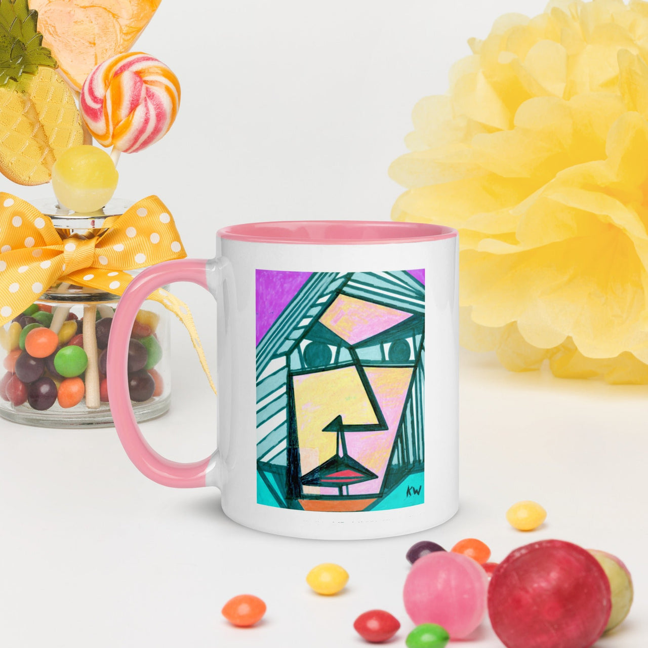 KW Gallery: Color Burst Mug 34 ☕🌈 - Winter Sunshine Marketplace