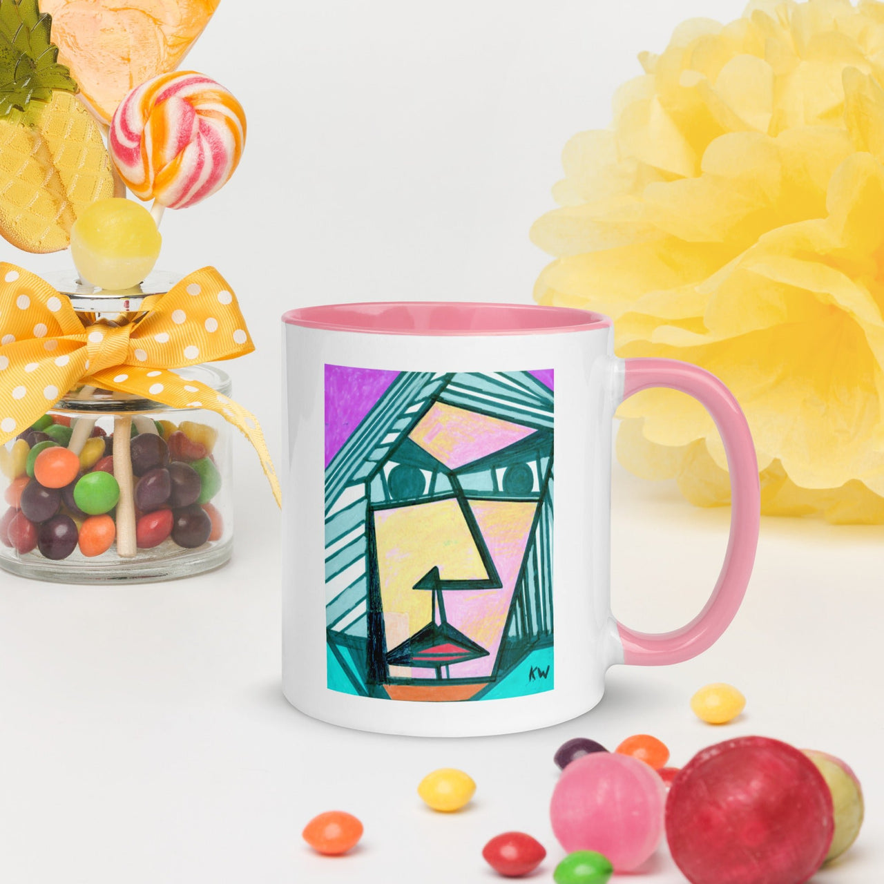 KW Gallery: Color Burst Mug 34 ☕🌈 - Winter Sunshine Marketplace