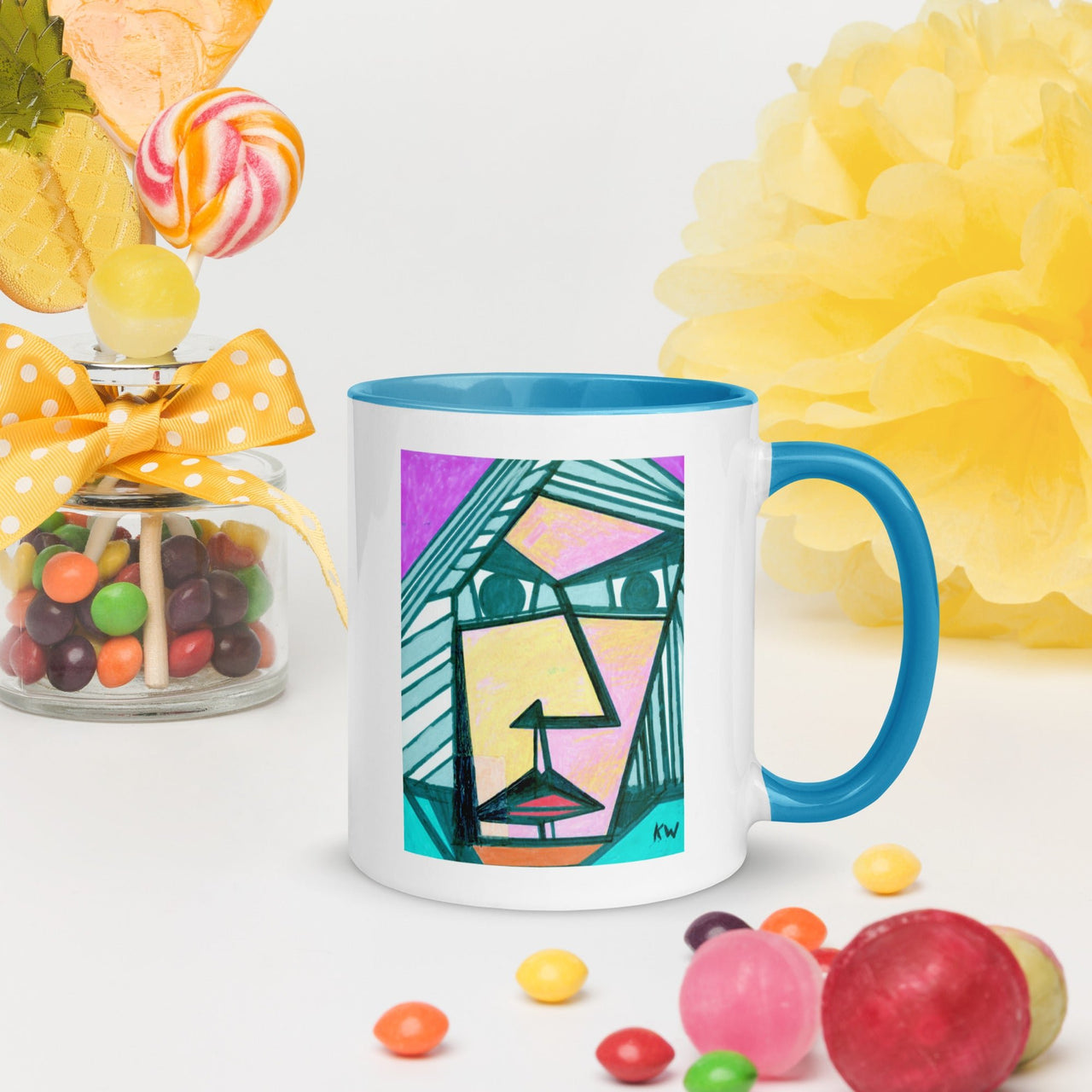 KW Gallery: Color Burst Mug 34 ☕🌈 - Winter Sunshine Marketplace