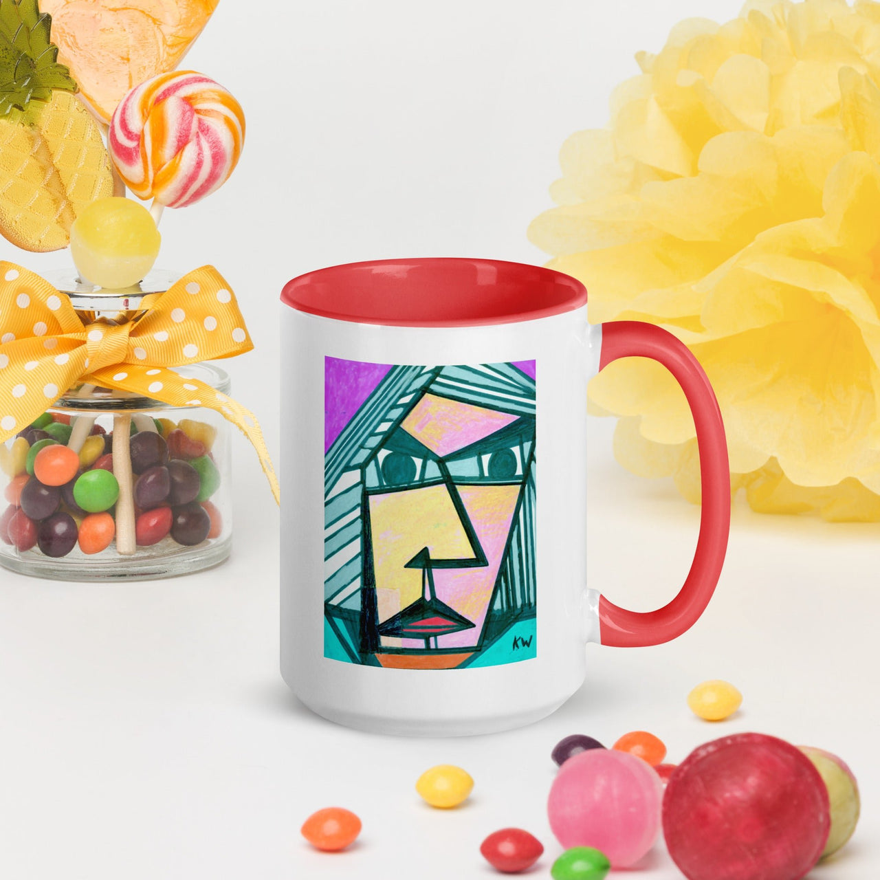 KW Gallery: Color Burst Mug 34 ☕🌈 - Winter Sunshine Marketplace