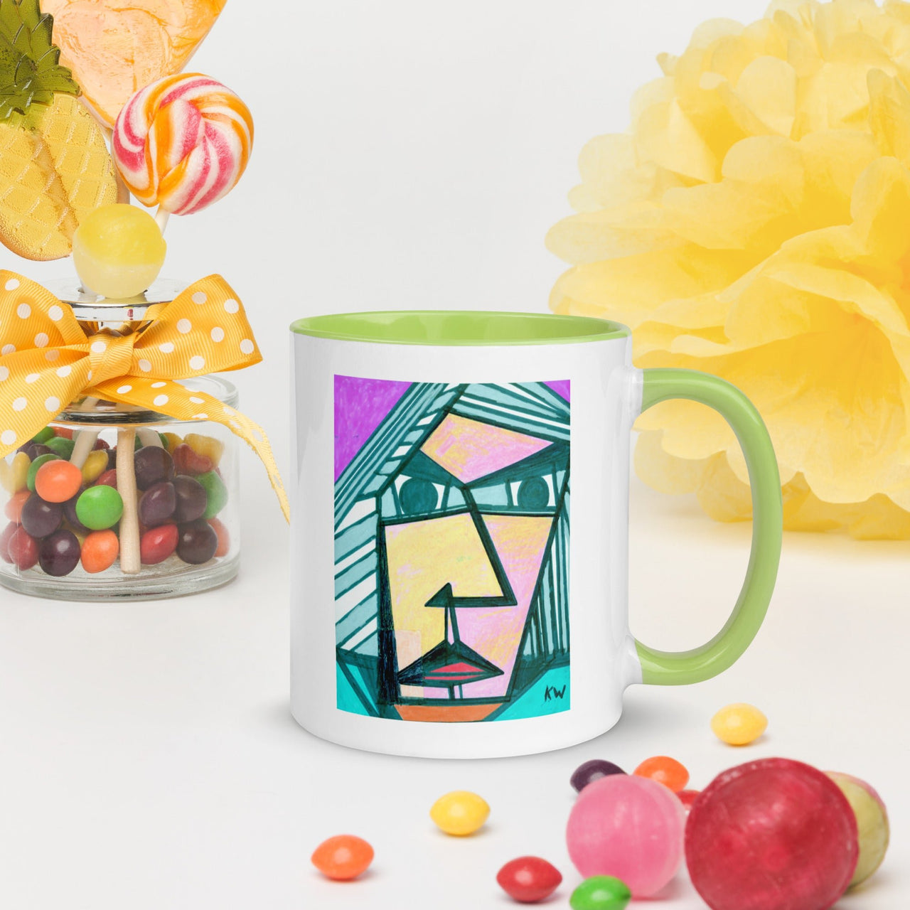 KW Gallery: Color Burst Mug 34 ☕🌈 - Winter Sunshine Marketplace
