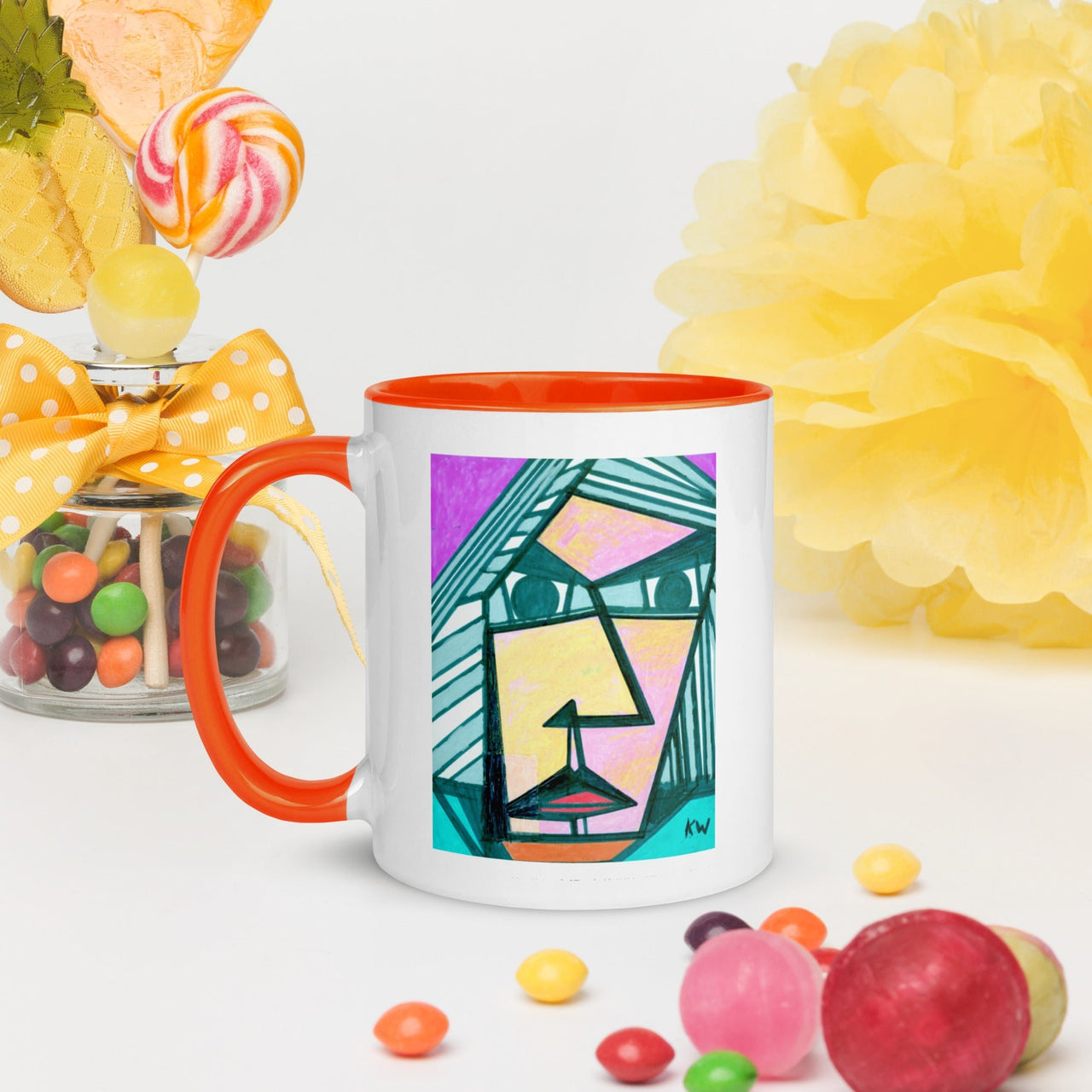 KW Gallery: Color Burst Mug 34 ☕🌈 - Winter Sunshine Marketplace