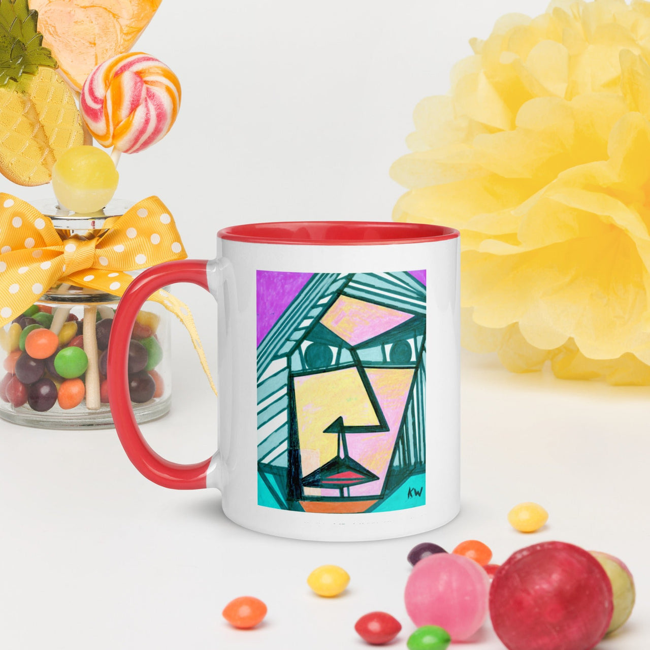 KW Gallery: Color Burst Mug 34 ☕🌈 - Winter Sunshine Marketplace