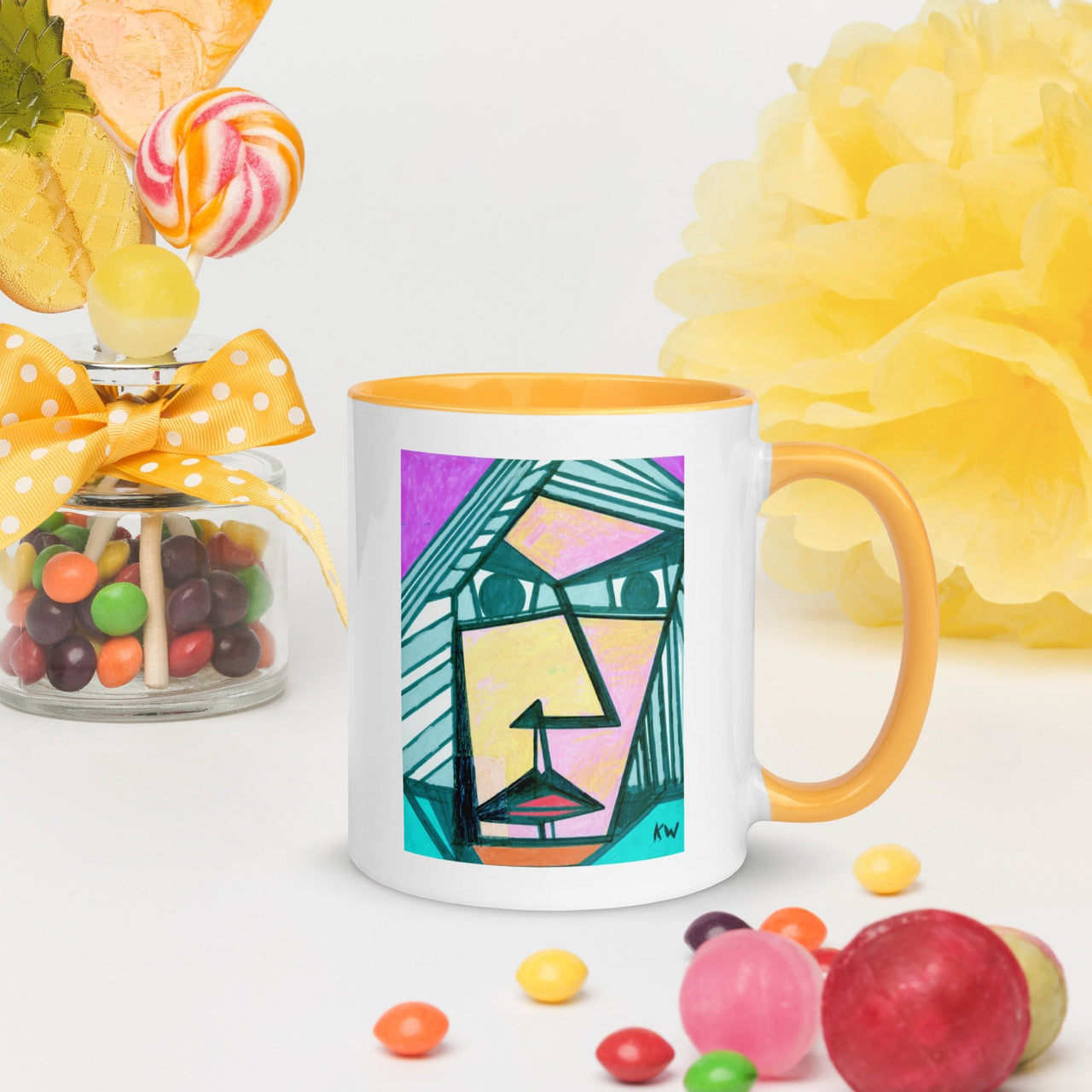 KW Gallery: Color Burst Mug 34 ☕🌈 - Winter Sunshine Marketplace
