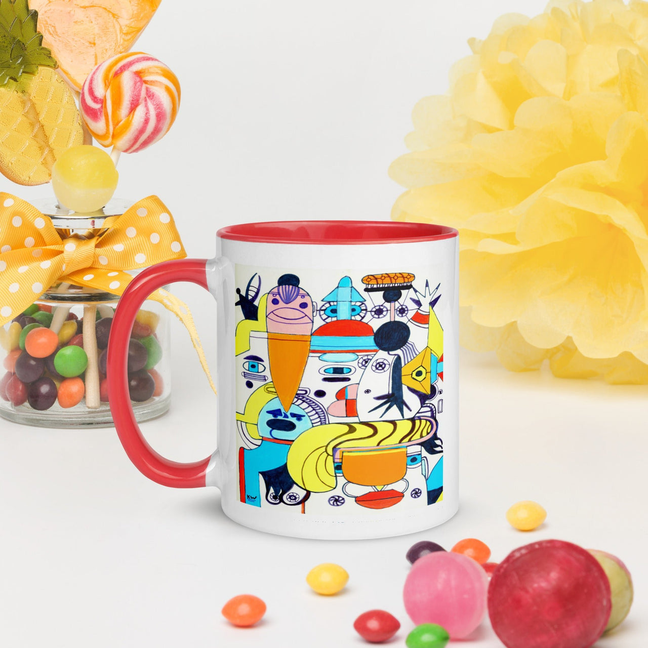 KW Gallery: Color Burst Mug 37 ☕🌈 - Winter Sunshine Marketplace