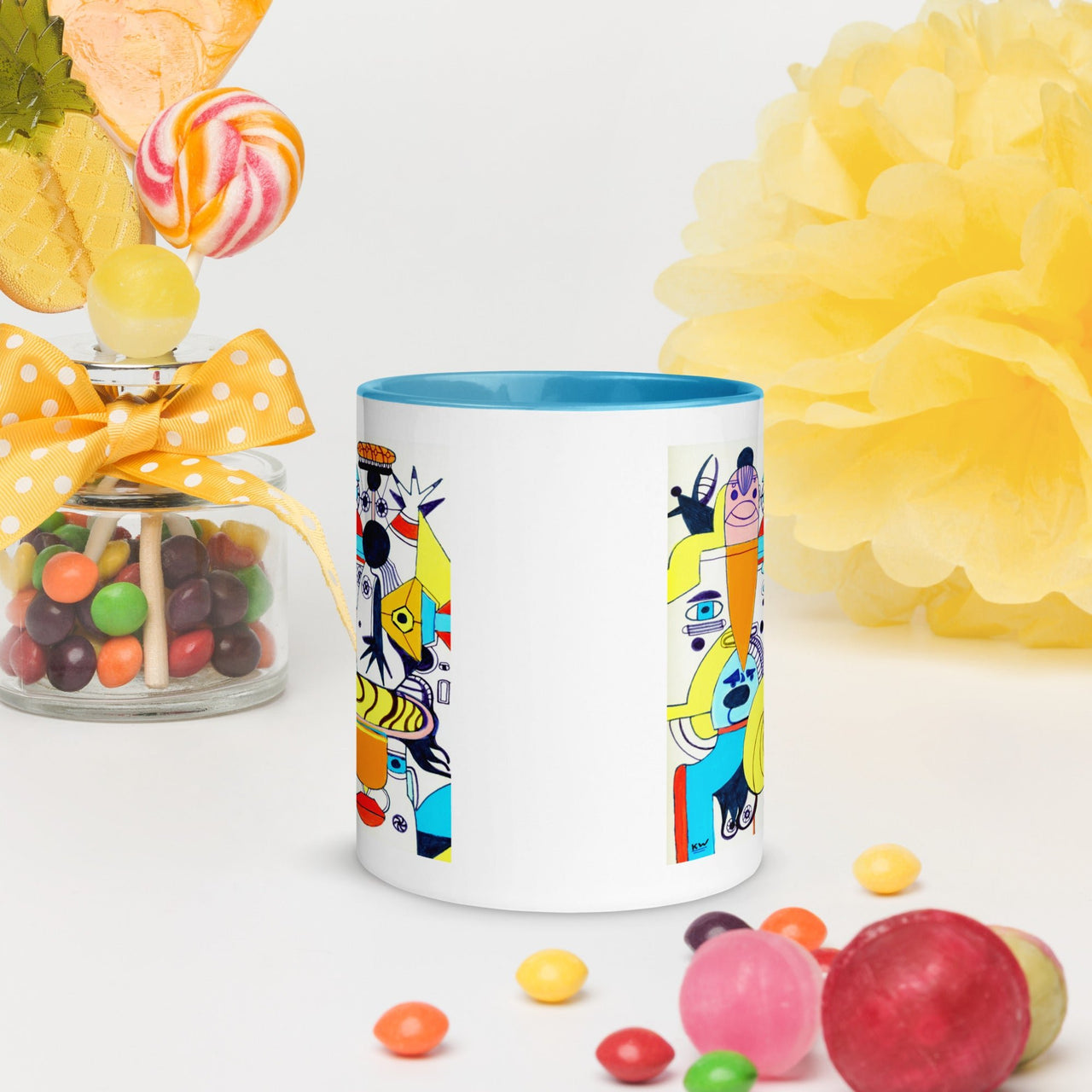KW Gallery: Color Burst Mug 37 ☕🌈 - Winter Sunshine Marketplace