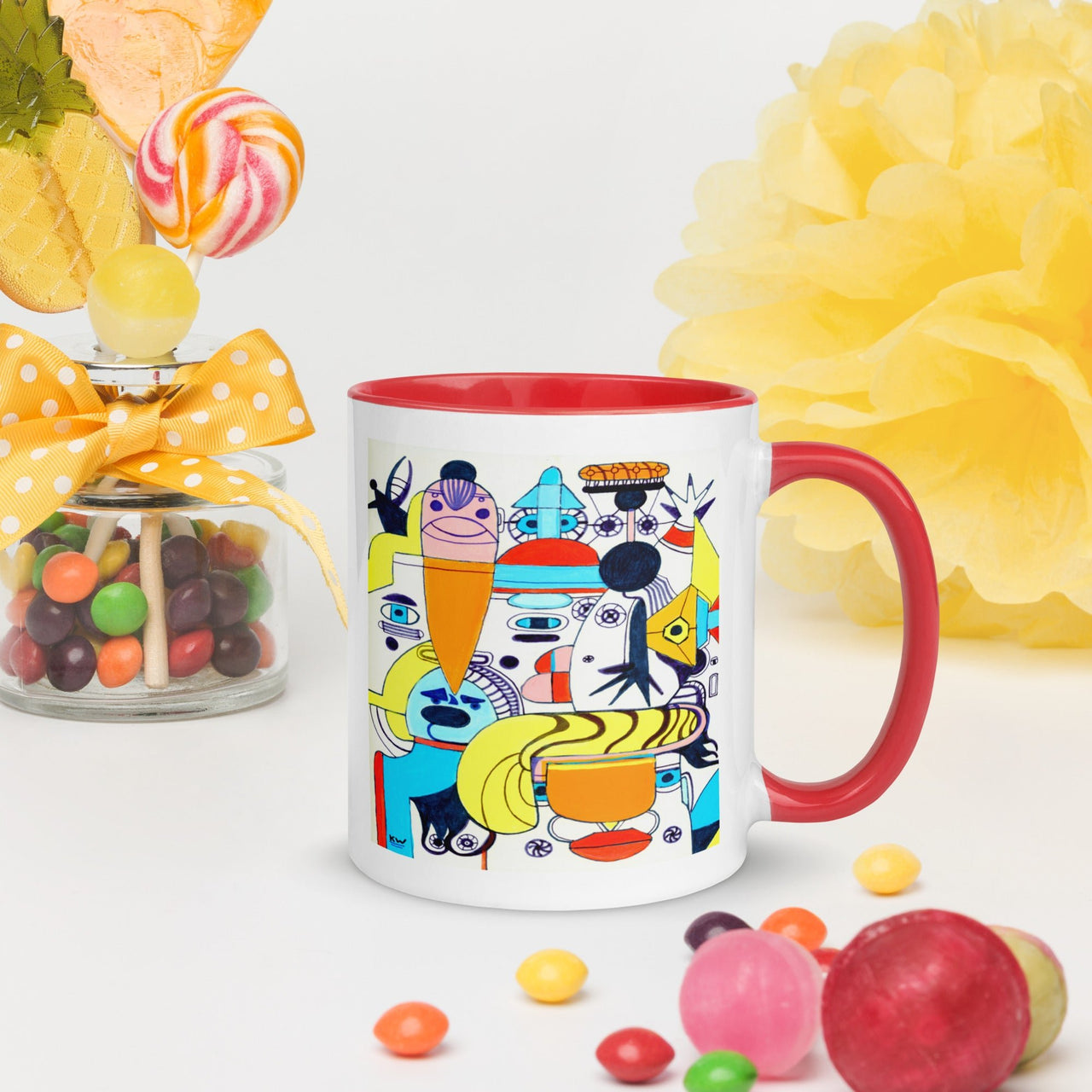 KW Gallery: Color Burst Mug 37 ☕🌈 - Winter Sunshine Marketplace