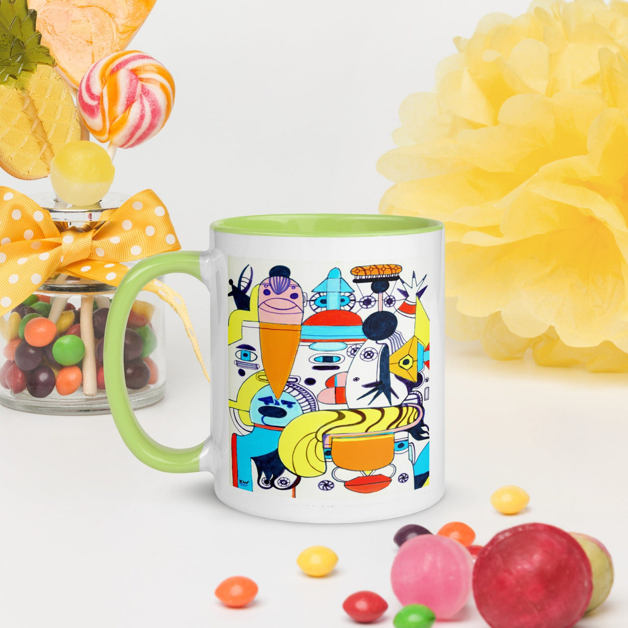 KW Gallery: Color Burst Mug 37 ☕🌈 - Winter Sunshine Marketplace