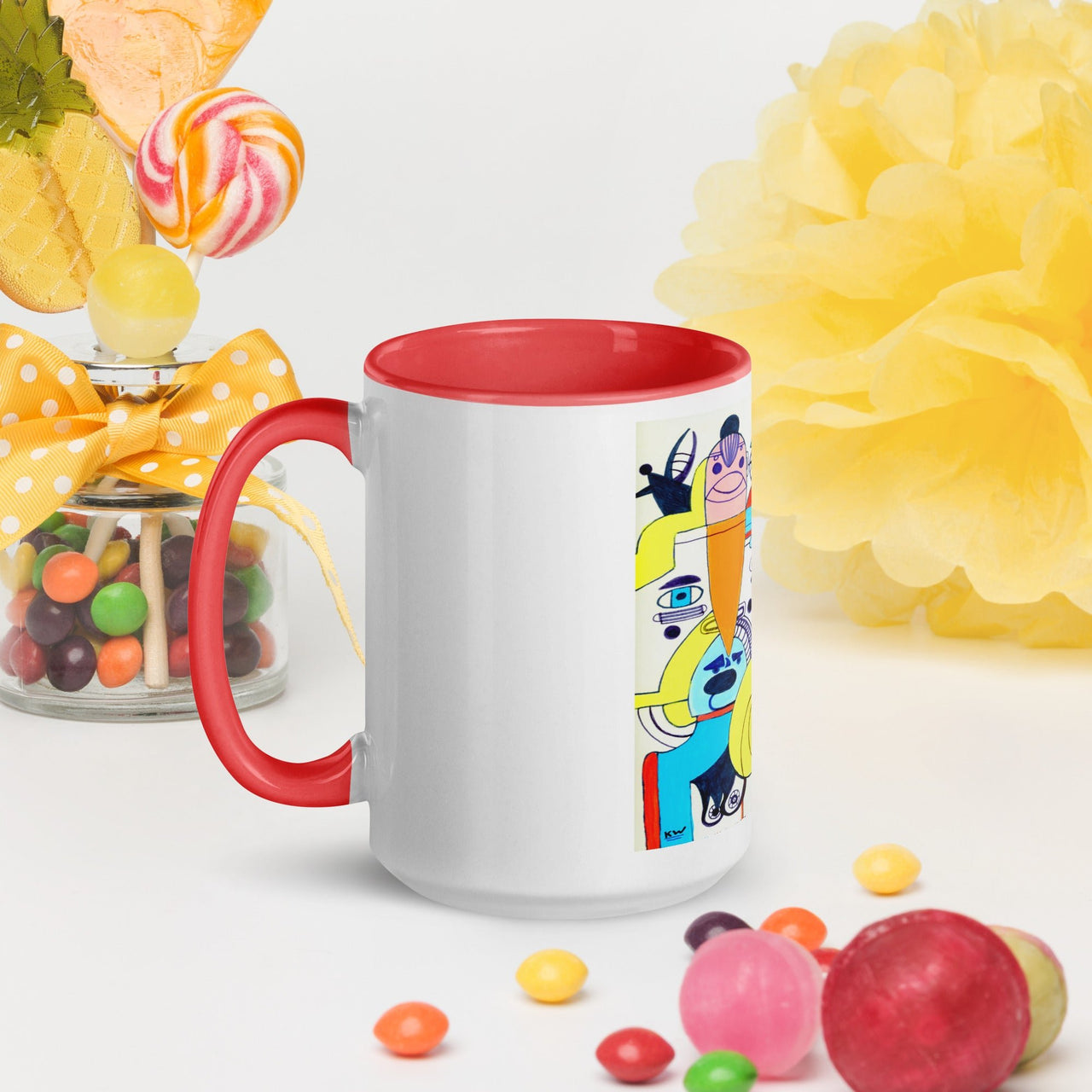 KW Gallery: Color Burst Mug 37 ☕🌈 - Winter Sunshine Marketplace