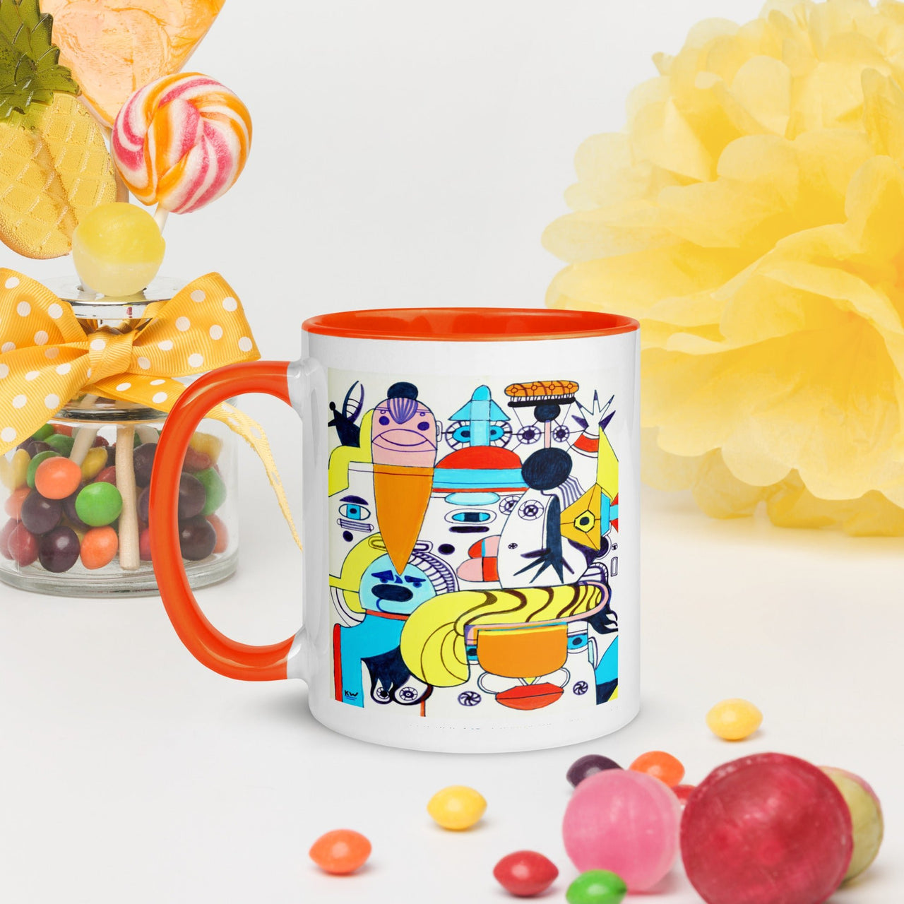 KW Gallery: Color Burst Mug 37 ☕🌈 - Winter Sunshine Marketplace