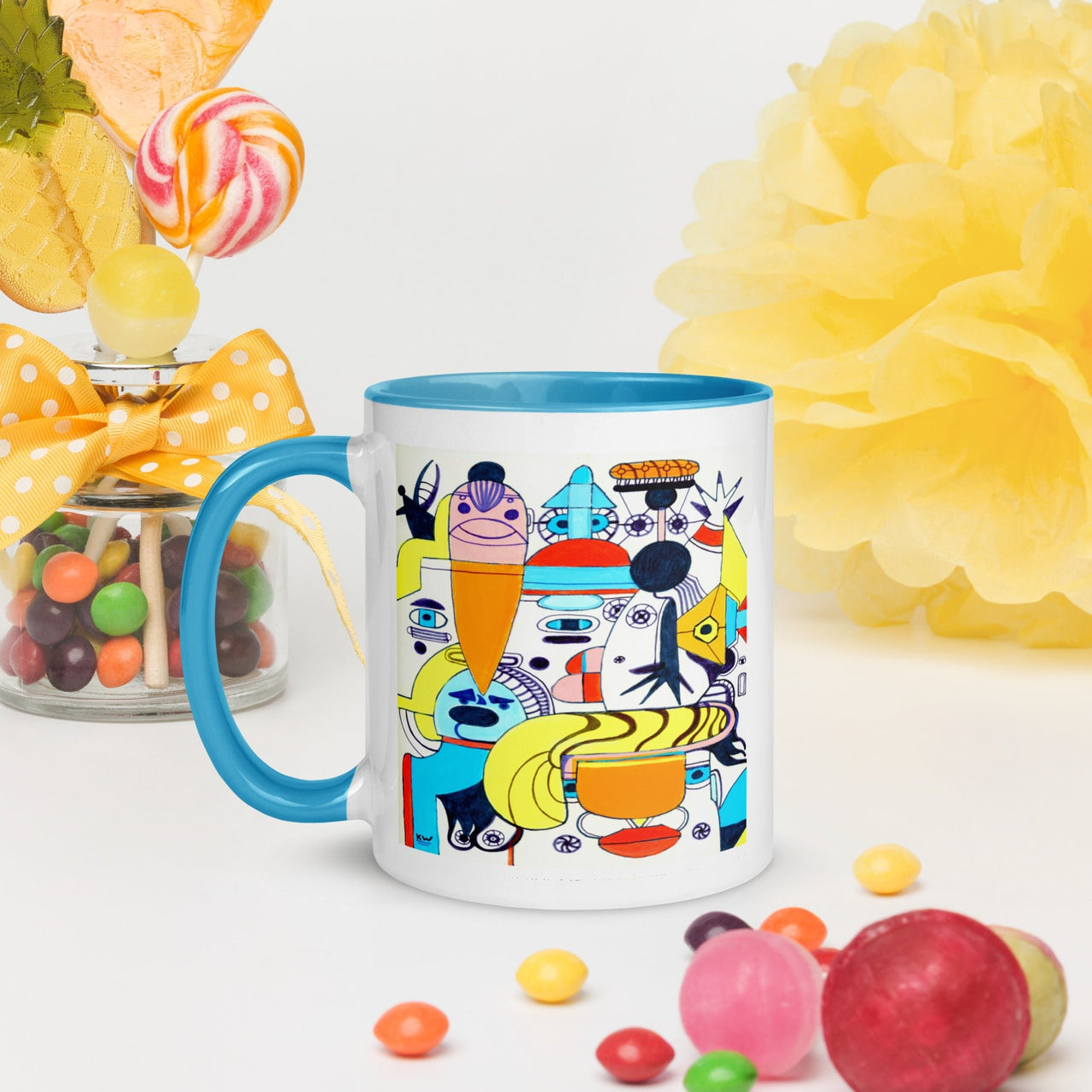 KW Gallery: Color Burst Mug 37 ☕🌈 - Winter Sunshine Marketplace