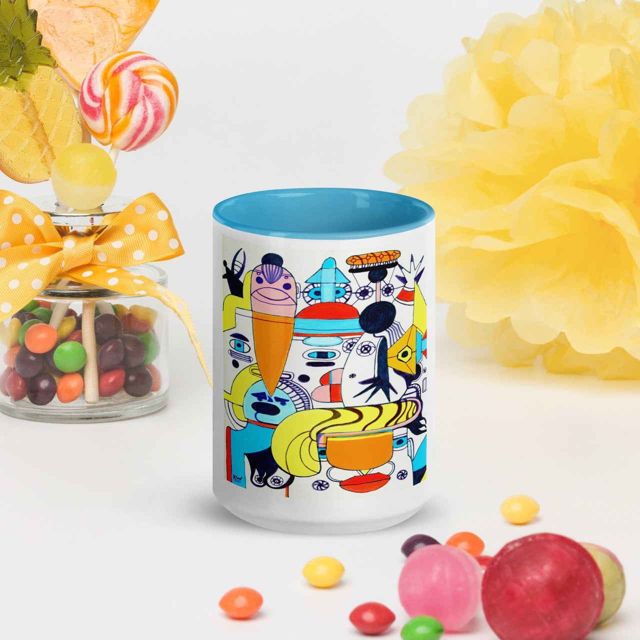 KW Gallery: Color Burst Mug 37 ☕🌈 - Winter Sunshine Marketplace