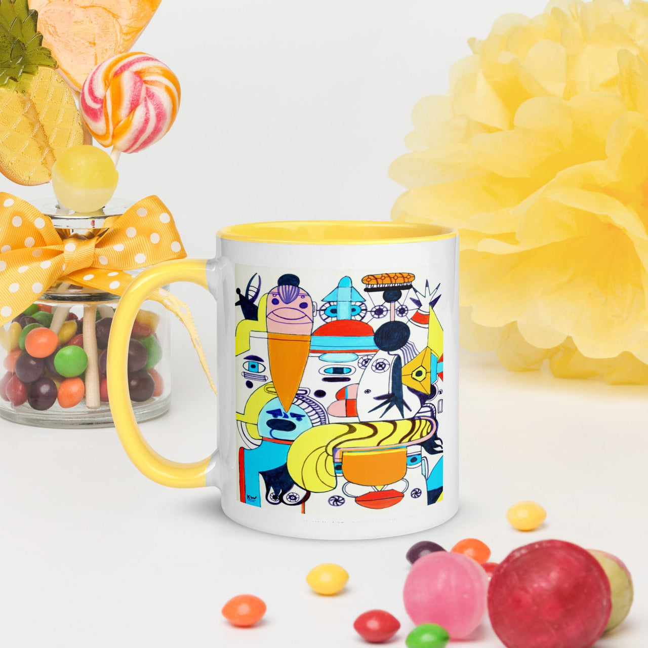 KW Gallery: Color Burst Mug 37 ☕🌈 - Winter Sunshine Marketplace