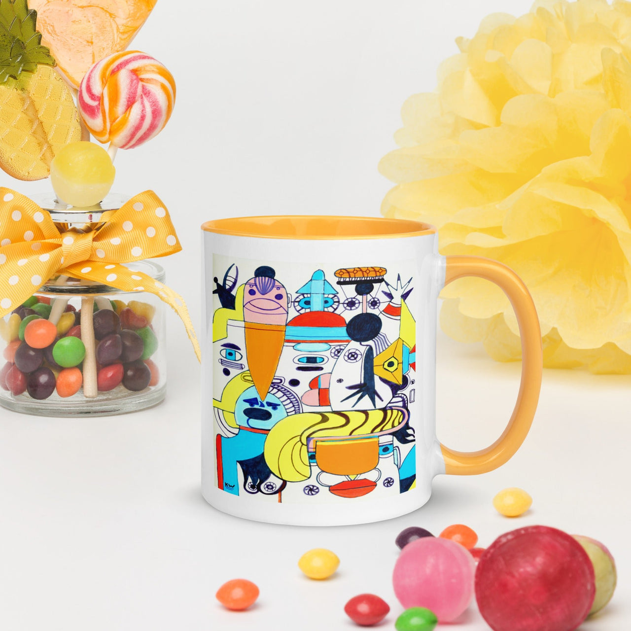 KW Gallery: Color Burst Mug 37 ☕🌈 - Winter Sunshine Marketplace