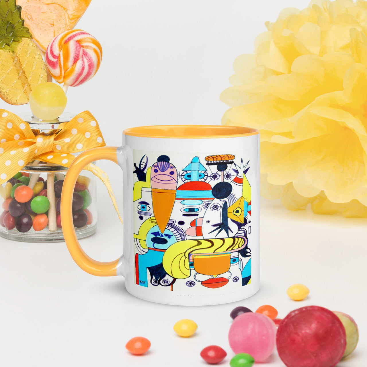 KW Gallery: Color Burst Mug 37 ☕🌈 - Winter Sunshine Marketplace