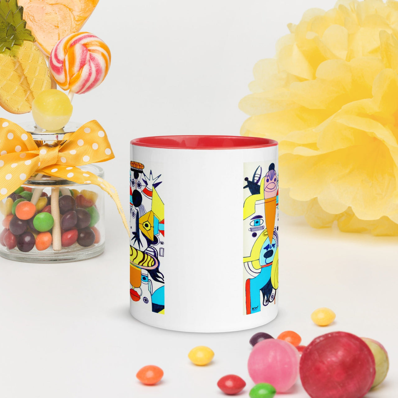 KW Gallery: Color Burst Mug 37 ☕🌈 - Winter Sunshine Marketplace