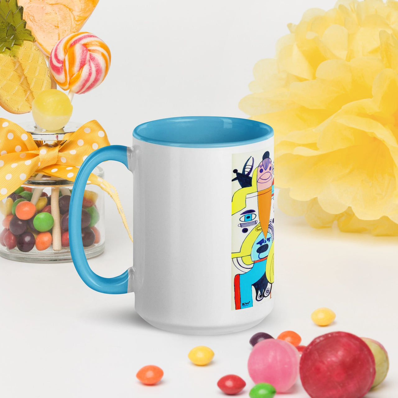 KW Gallery: Color Burst Mug 37 ☕🌈 - Winter Sunshine Marketplace