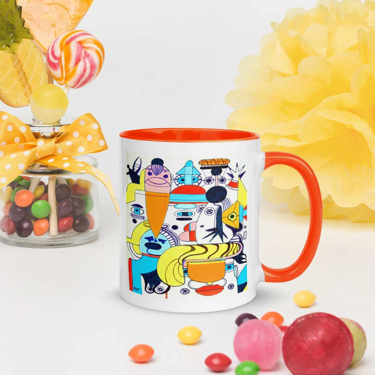 KW Gallery: Color Burst Mug 37 ☕🌈 - Winter Sunshine Marketplace