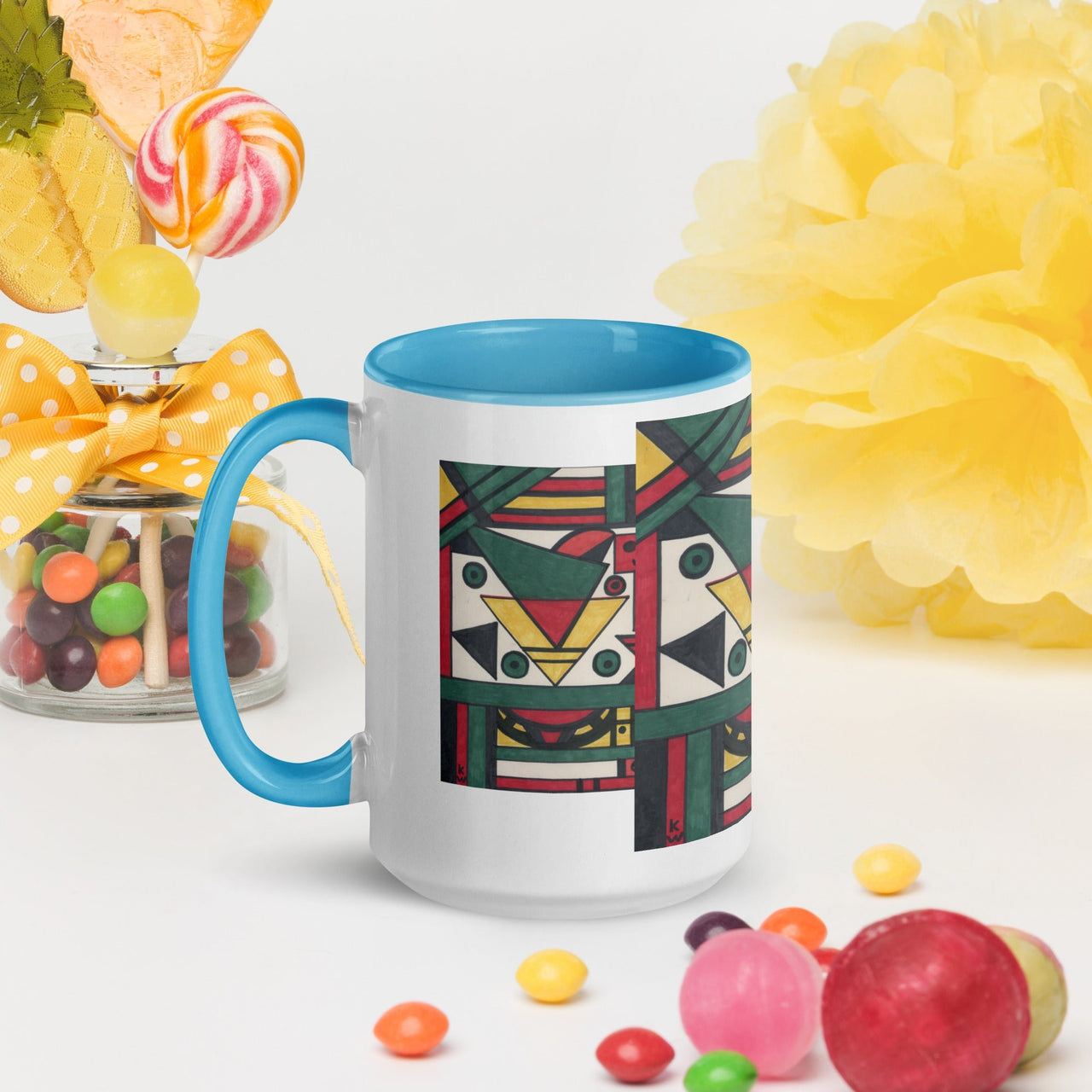 KW Gallery: Color Burst Mug 39 ☕🌈 - Winter Sunshine Marketplace