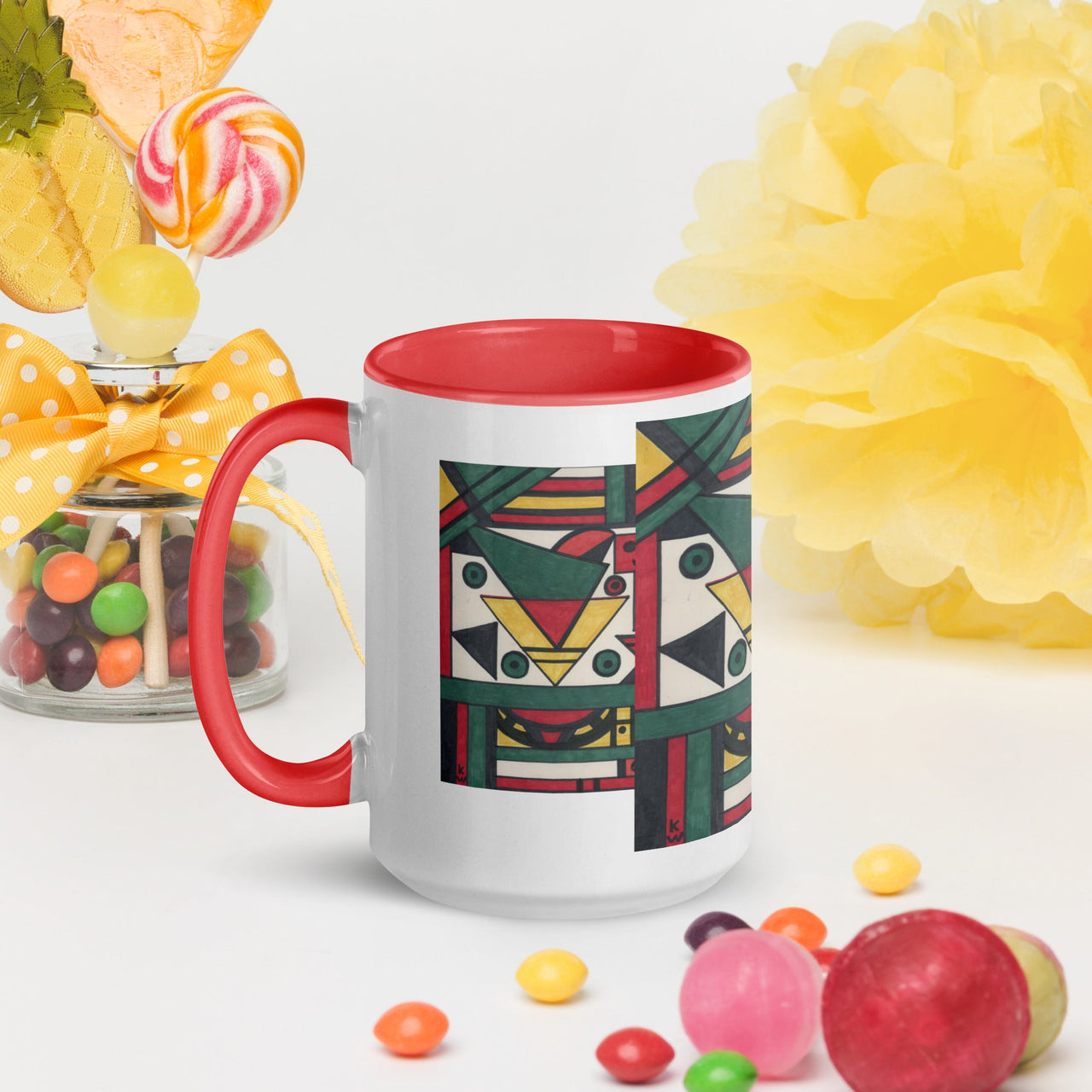 KW Gallery: Color Burst Mug 39 ☕🌈 - Winter Sunshine Marketplace