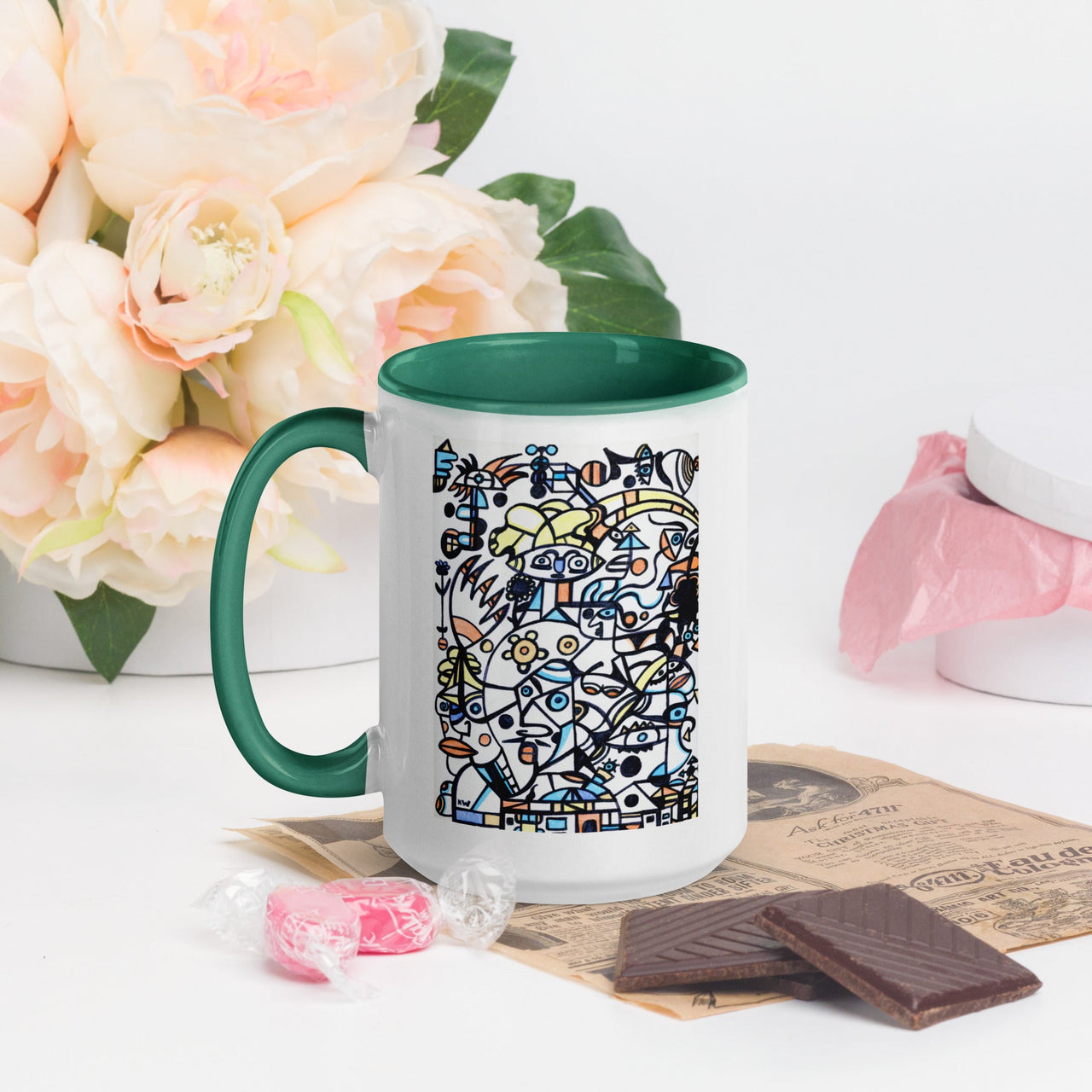 KW Gallery: Color Burst Mug 40 ☕🌈 - Winter Sunshine Marketplace