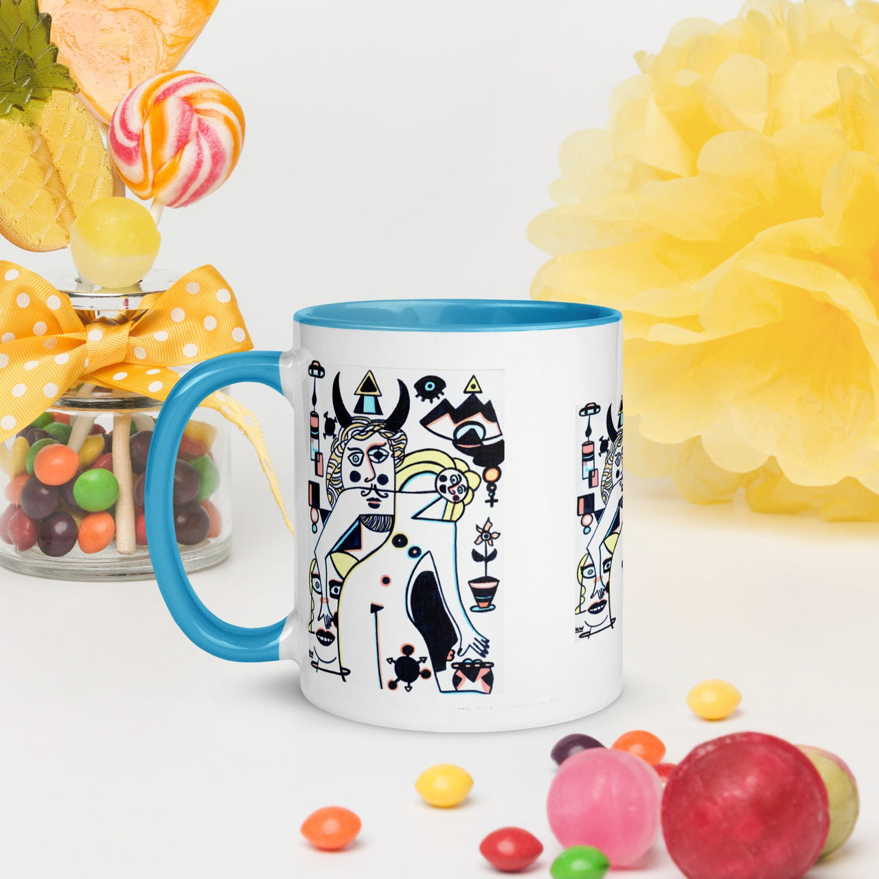 KW Gallery: Color Burst Mug 41 ☕🌈 - Winter Sunshine Marketplace