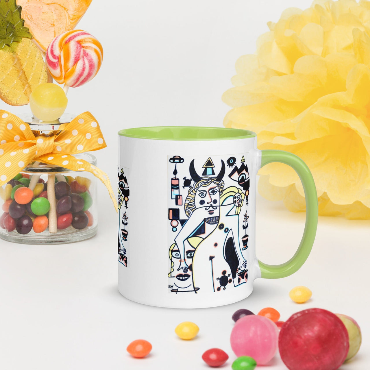 KW Gallery: Color Burst Mug 41 ☕🌈 - Winter Sunshine Marketplace
