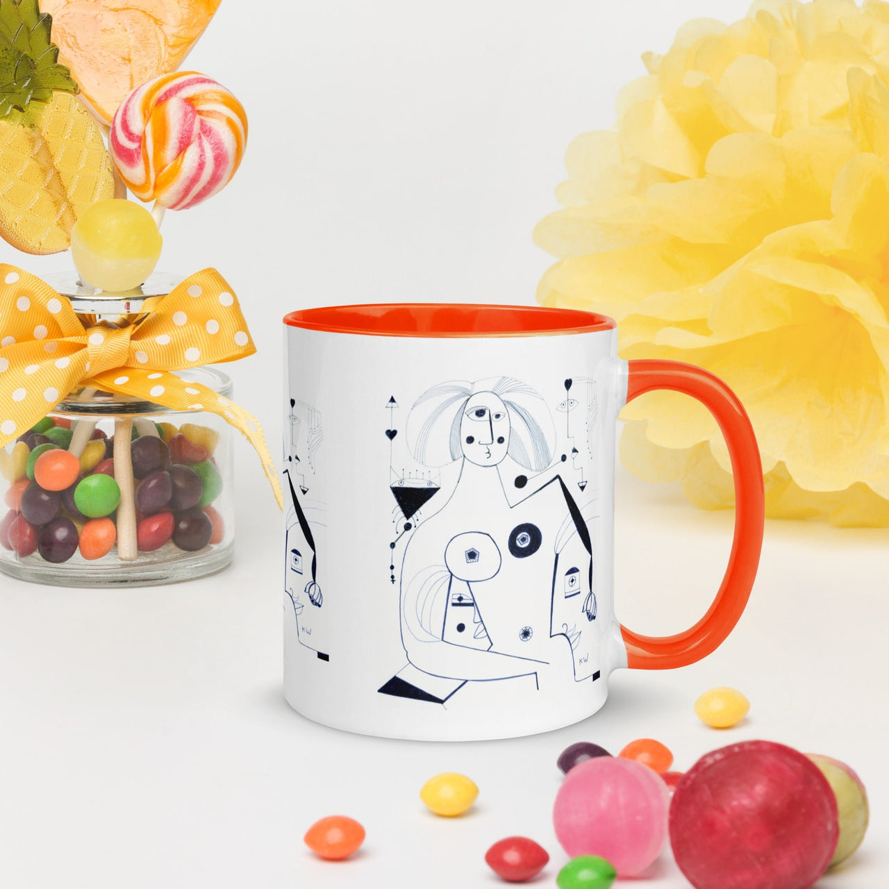 KW Gallery: Color Burst Mug 42 ☕🌈 - Winter Sunshine Marketplace