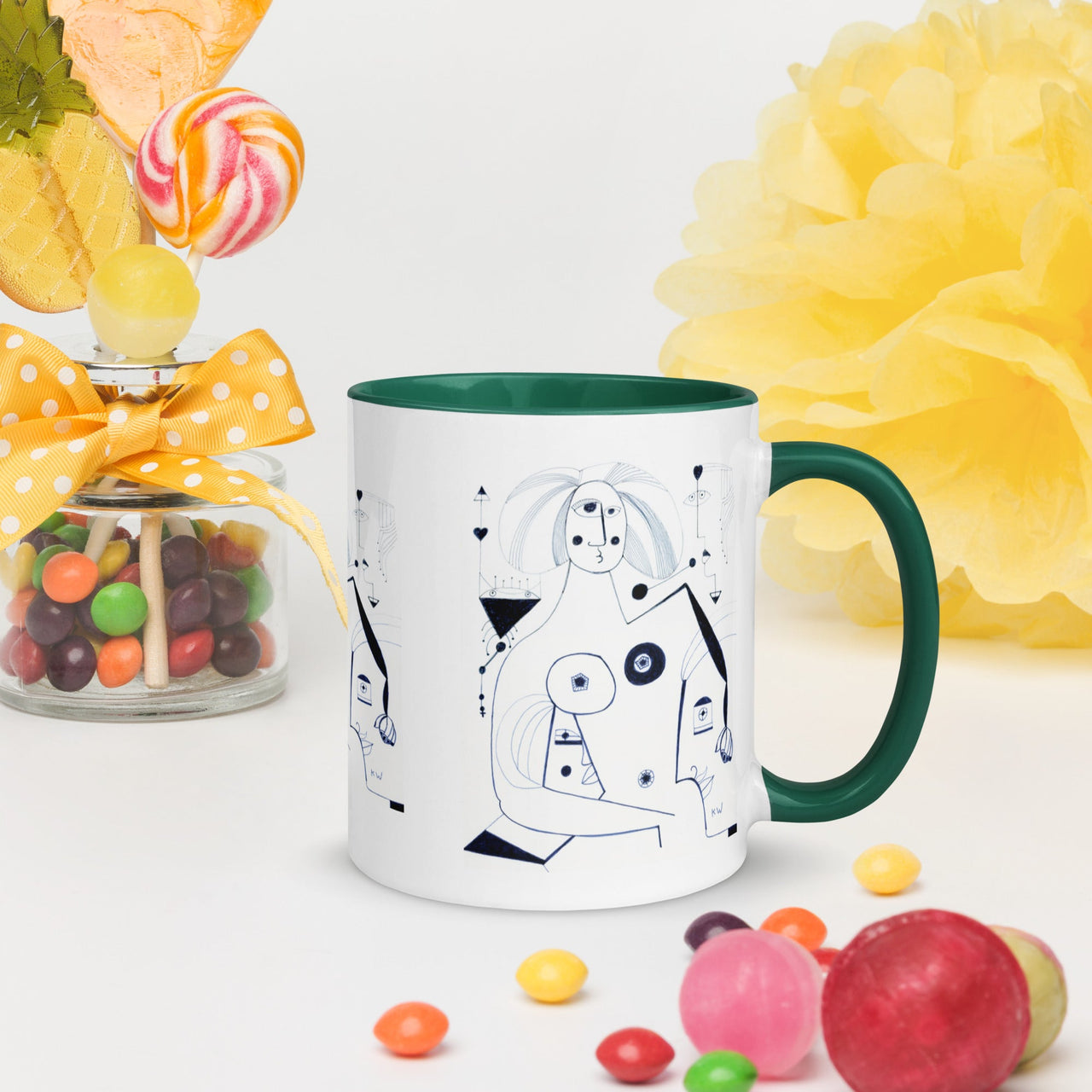 KW Gallery: Color Burst Mug 42 ☕🌈 - Winter Sunshine Marketplace