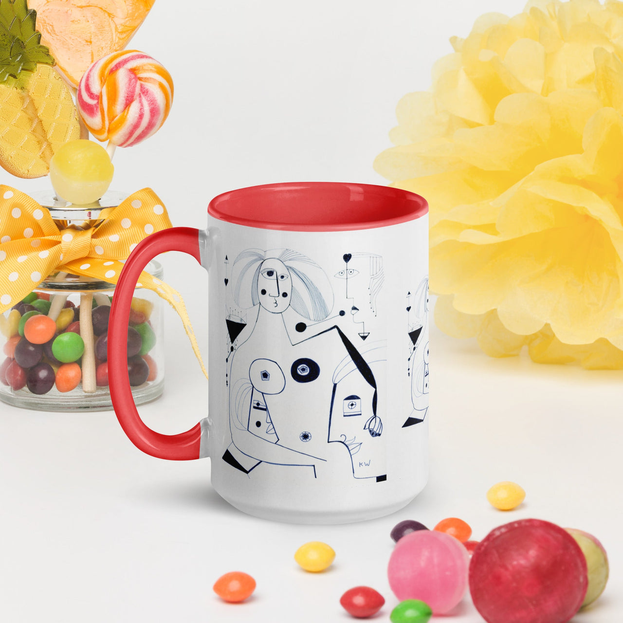 KW Gallery: Color Burst Mug 42 ☕🌈 - Winter Sunshine Marketplace