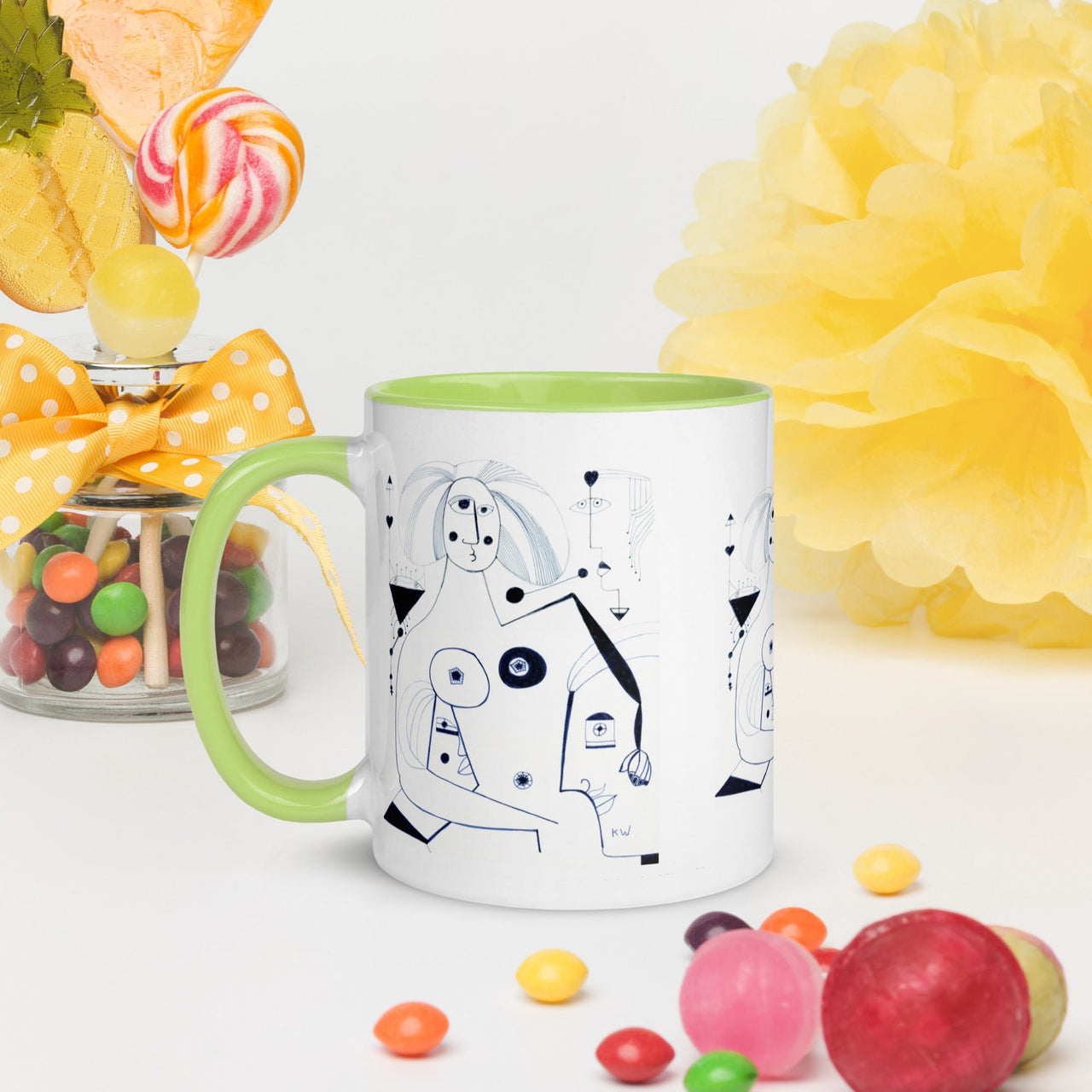 KW Gallery: Color Burst Mug 42 ☕🌈 - Winter Sunshine Marketplace
