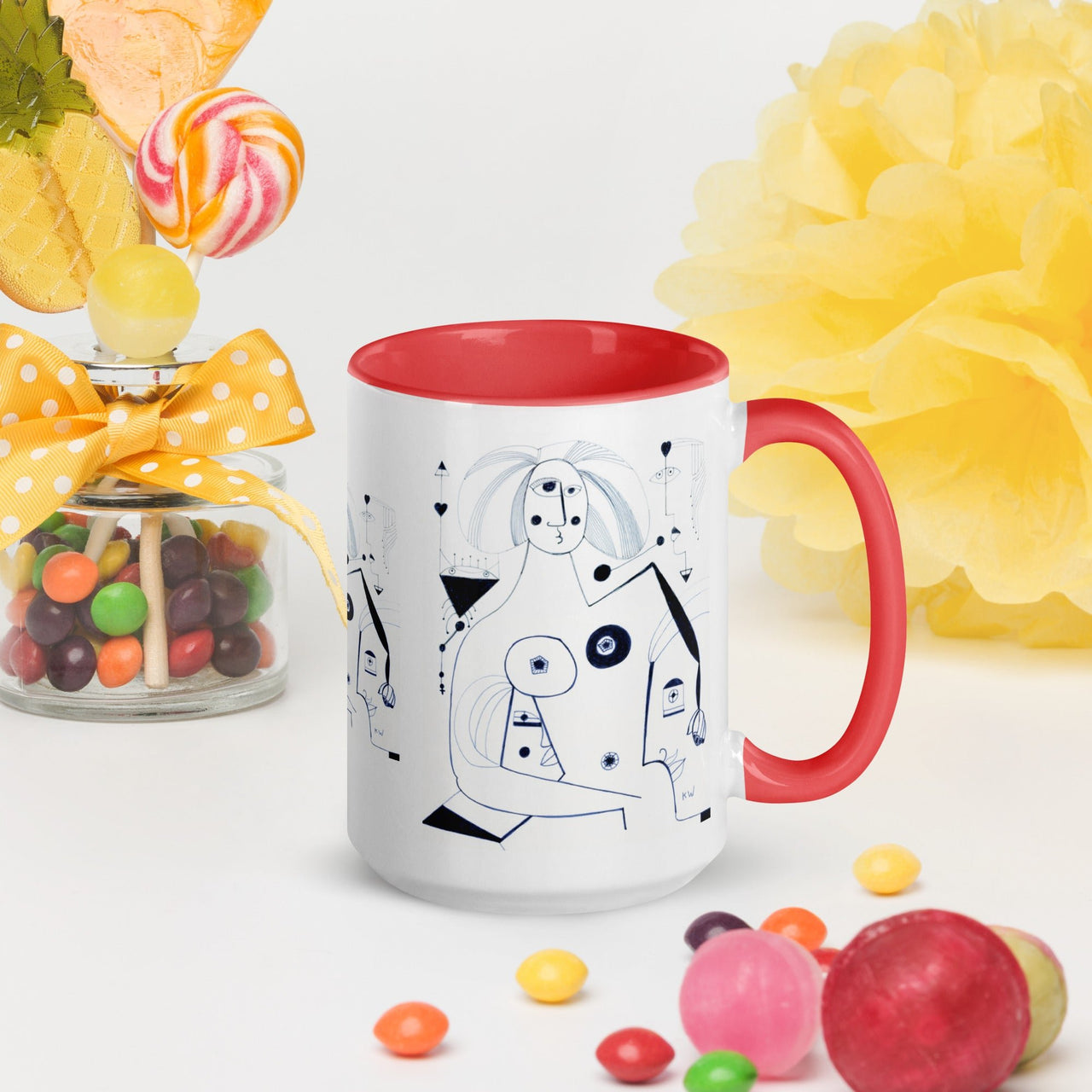 KW Gallery: Color Burst Mug 42 ☕🌈 - Winter Sunshine Marketplace