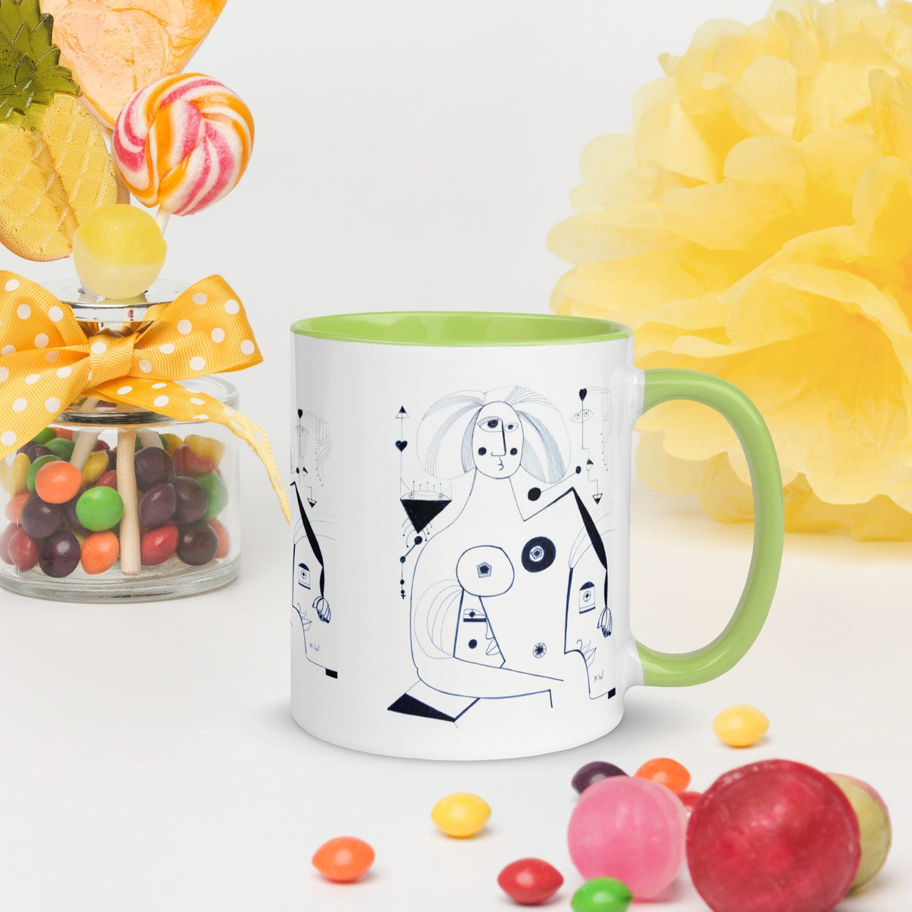 KW Gallery: Color Burst Mug 42 ☕🌈 - Winter Sunshine Marketplace