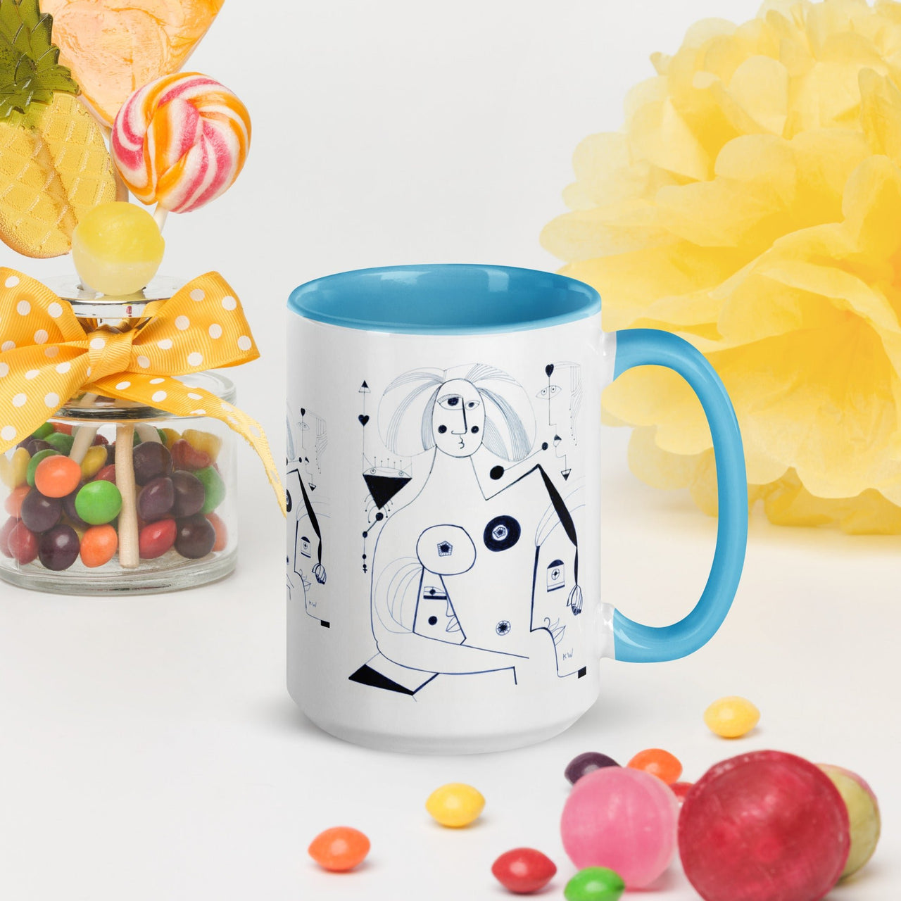 KW Gallery: Color Burst Mug 42 ☕🌈 - Winter Sunshine Marketplace