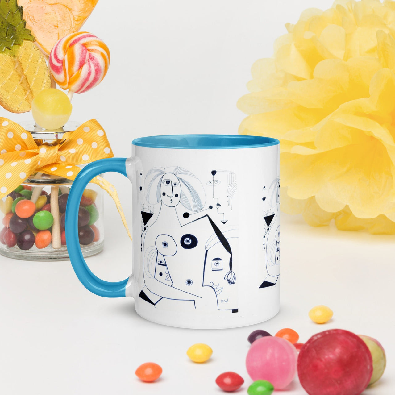 KW Gallery: Color Burst Mug 42 ☕🌈 - Winter Sunshine Marketplace