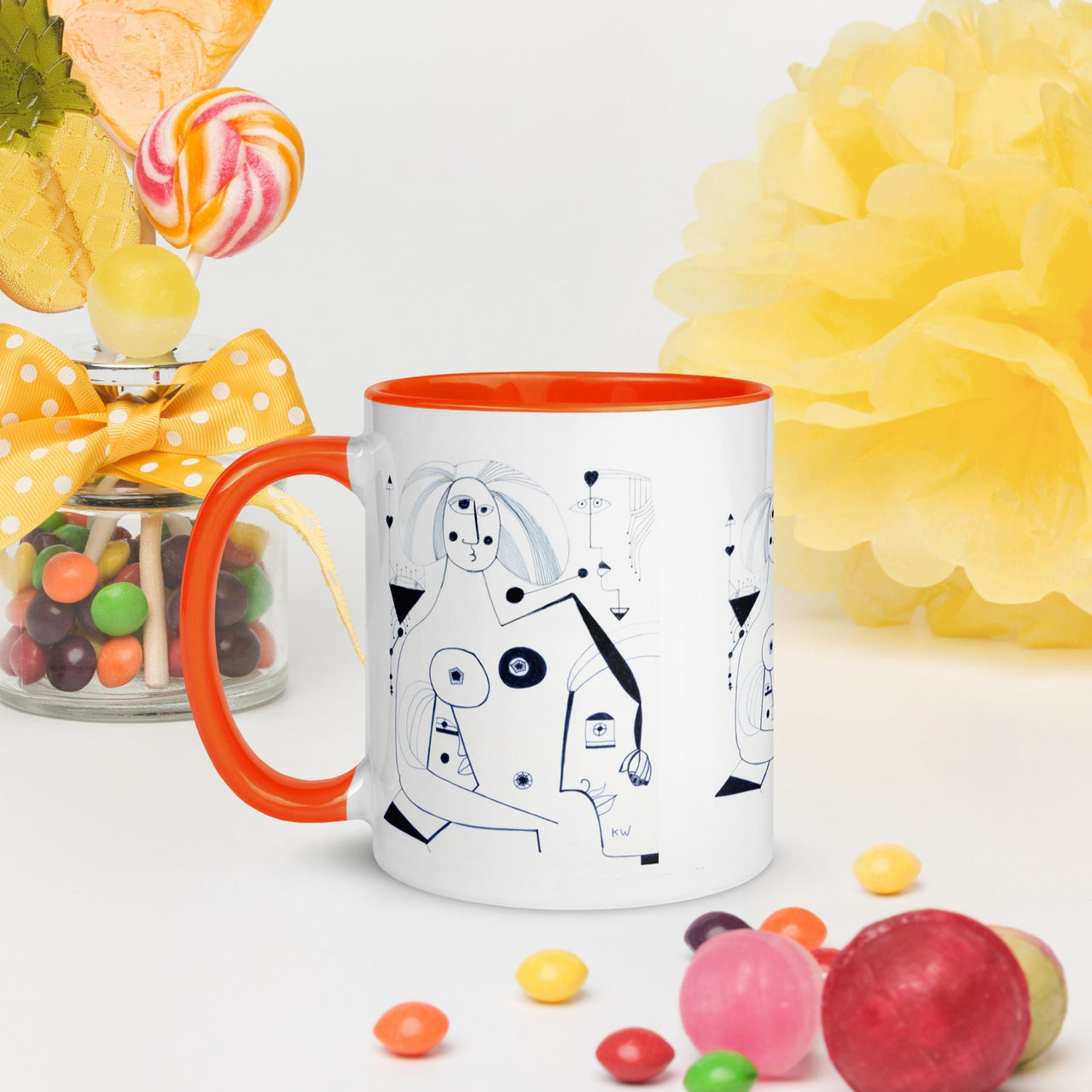 KW Gallery: Color Burst Mug 42 ☕🌈 - Winter Sunshine Marketplace