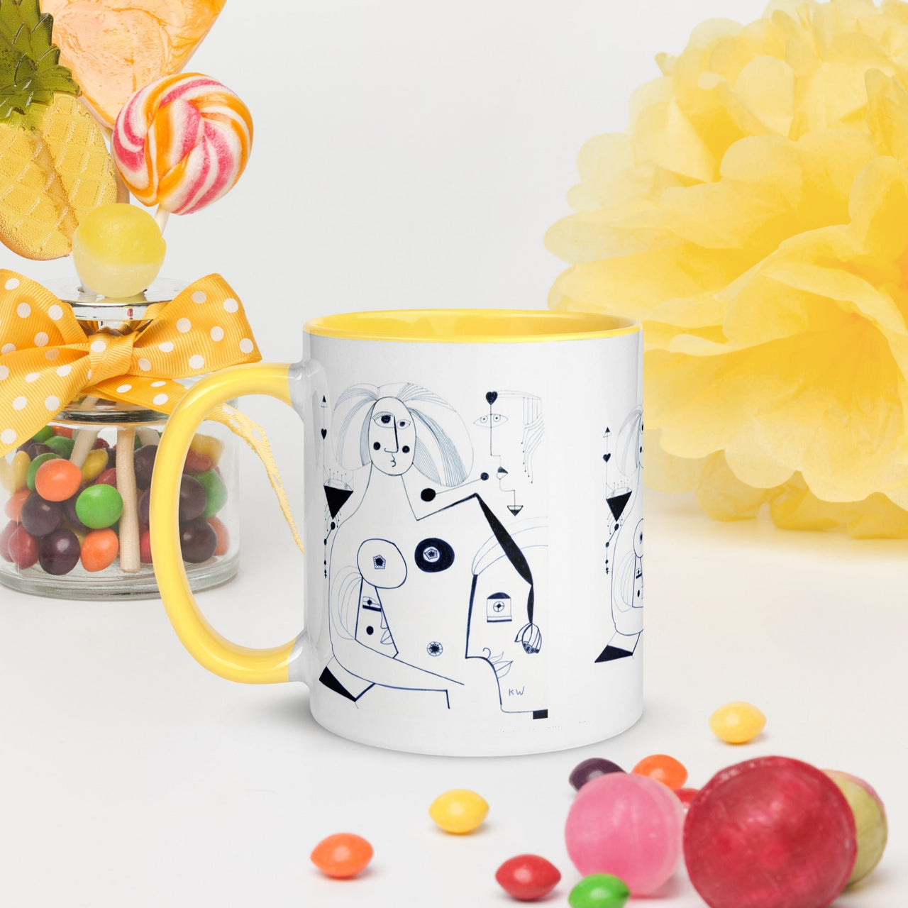 KW Gallery: Color Burst Mug 42 ☕🌈 - Winter Sunshine Marketplace
