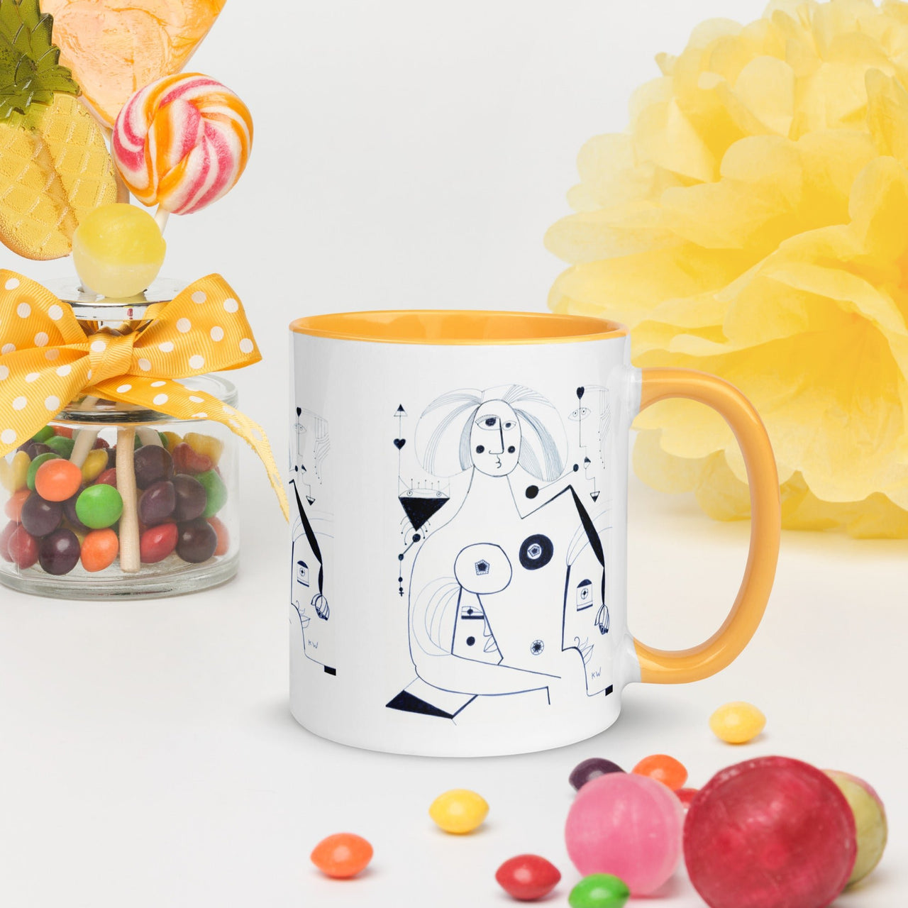 KW Gallery: Color Burst Mug 42 ☕🌈 - Winter Sunshine Marketplace