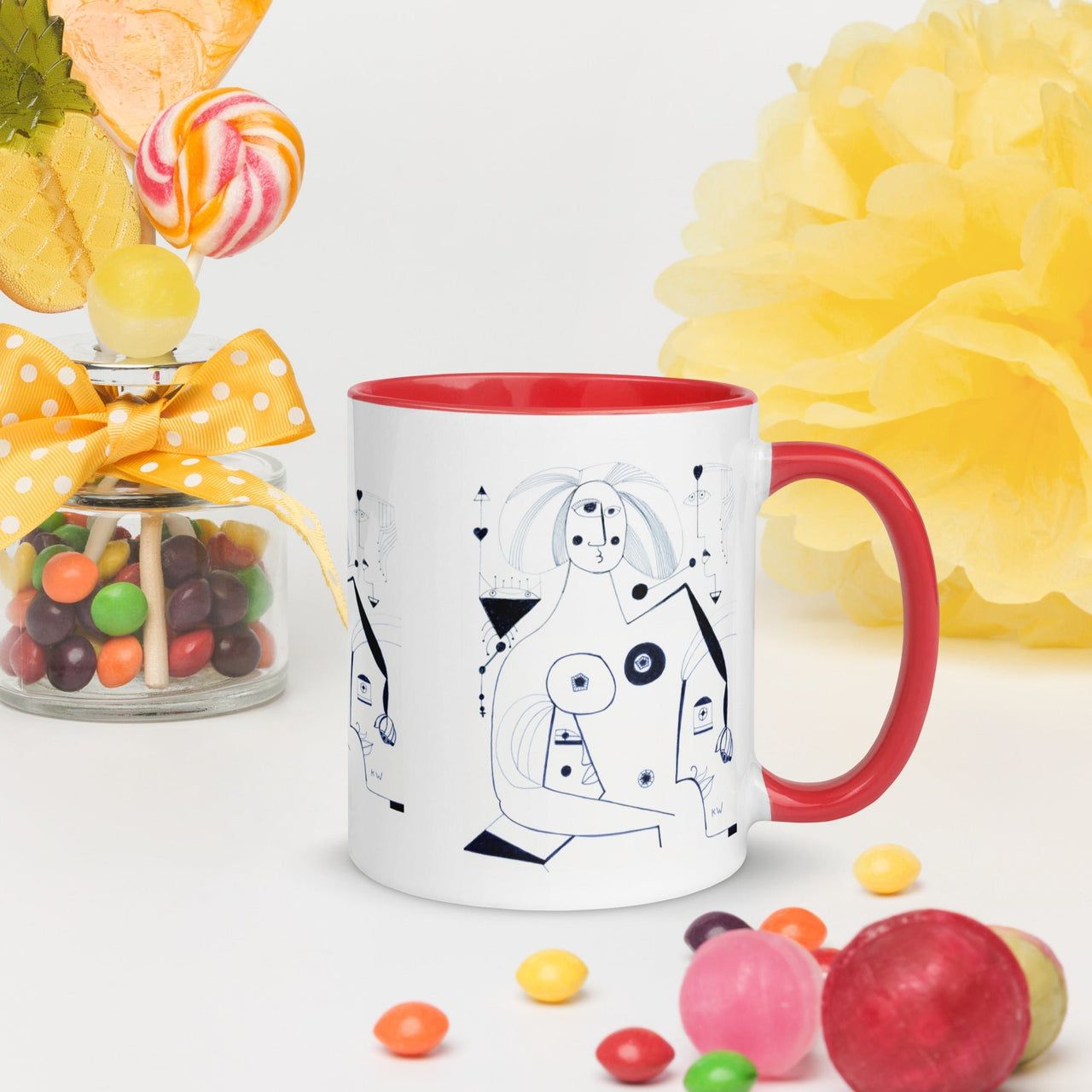 KW Gallery: Color Burst Mug 42 ☕🌈 - Winter Sunshine Marketplace