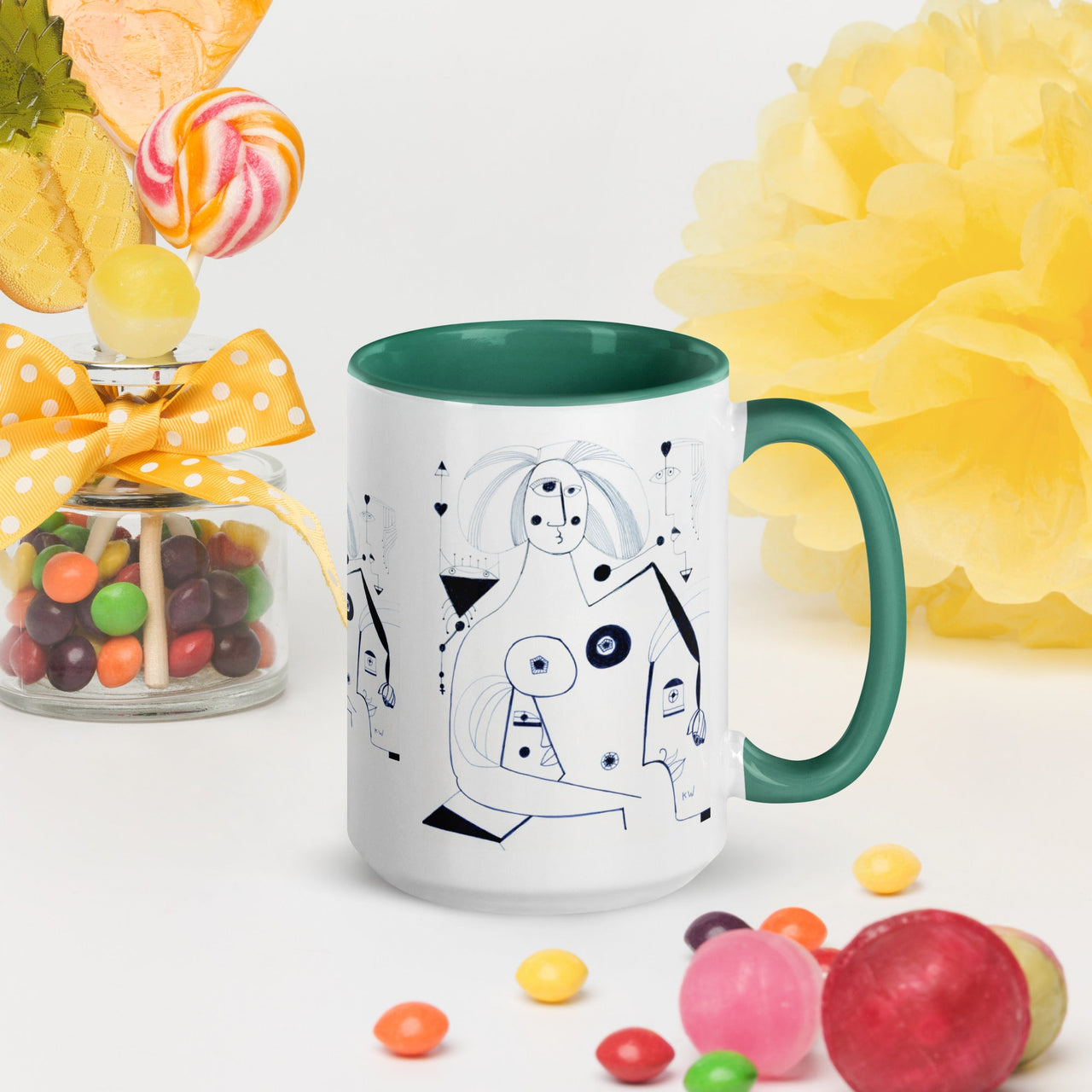 KW Gallery: Color Burst Mug 42 ☕🌈 - Winter Sunshine Marketplace